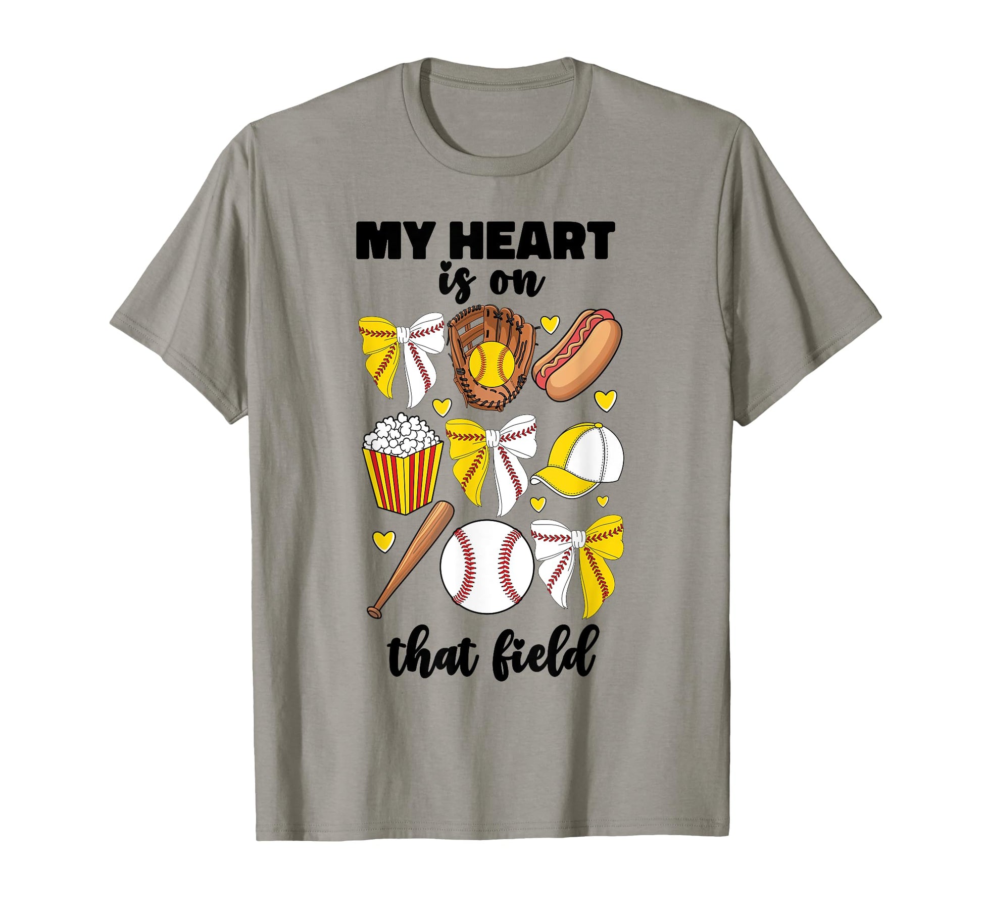 My Heart Is That Field Half T-Shirt - Fun Novelty Design Men Women - T-Shirt, Sweatshirt, Hoodie
