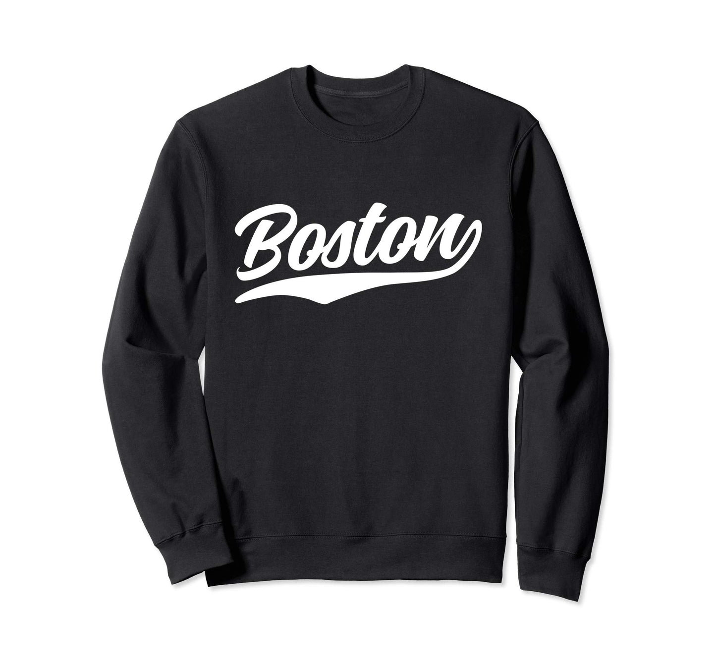 Boston Massachusetts Dark Sweatshirt - Aesthetic Graphic for Adults - T-Shirt, Sweatshirt, Hoodie