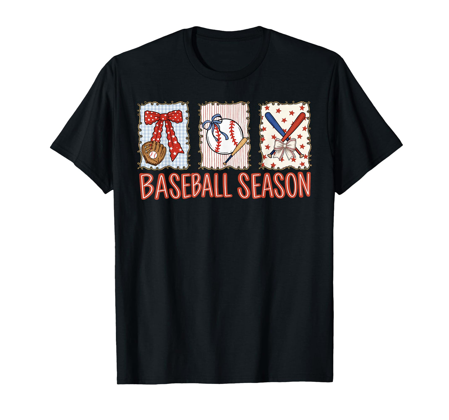 Baseball Season Coquette Bow T-Shirt - Minimalist Print for Adults - T-Shirt, Sweatshirt, Hoodie
