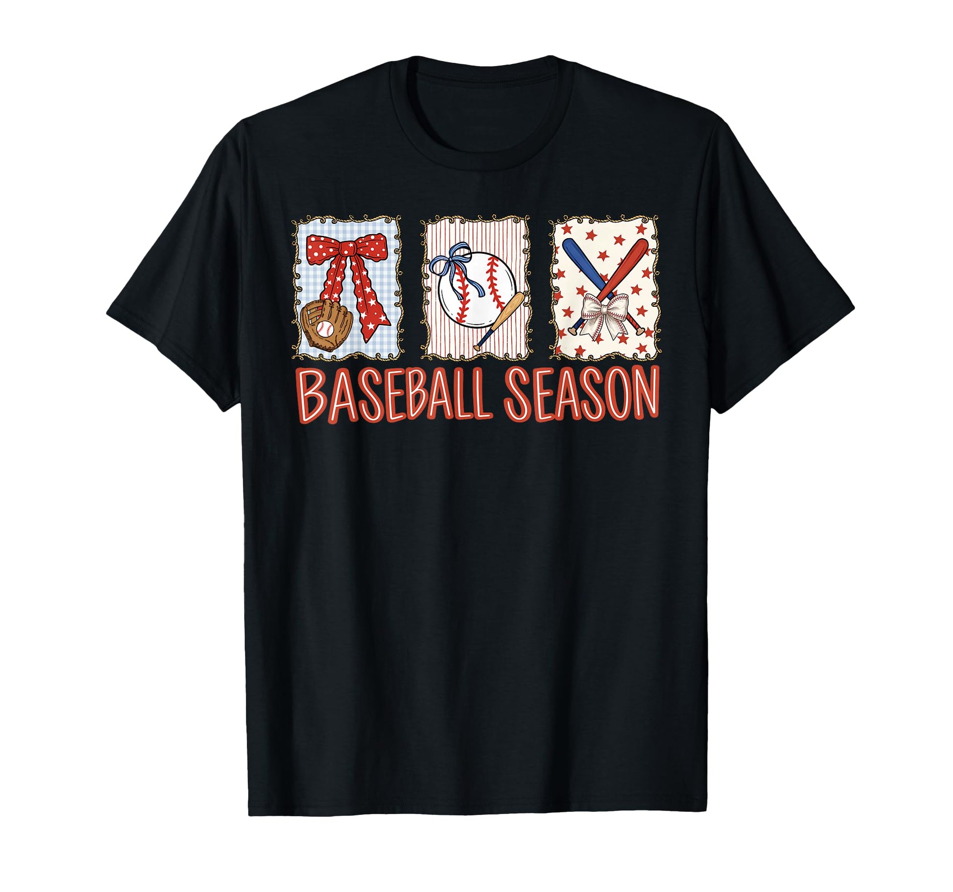 Baseball Season Coquette Bow T-Shirt - Minimalist Print for Adults - T-Shirt, Sweatshirt, Hoodie