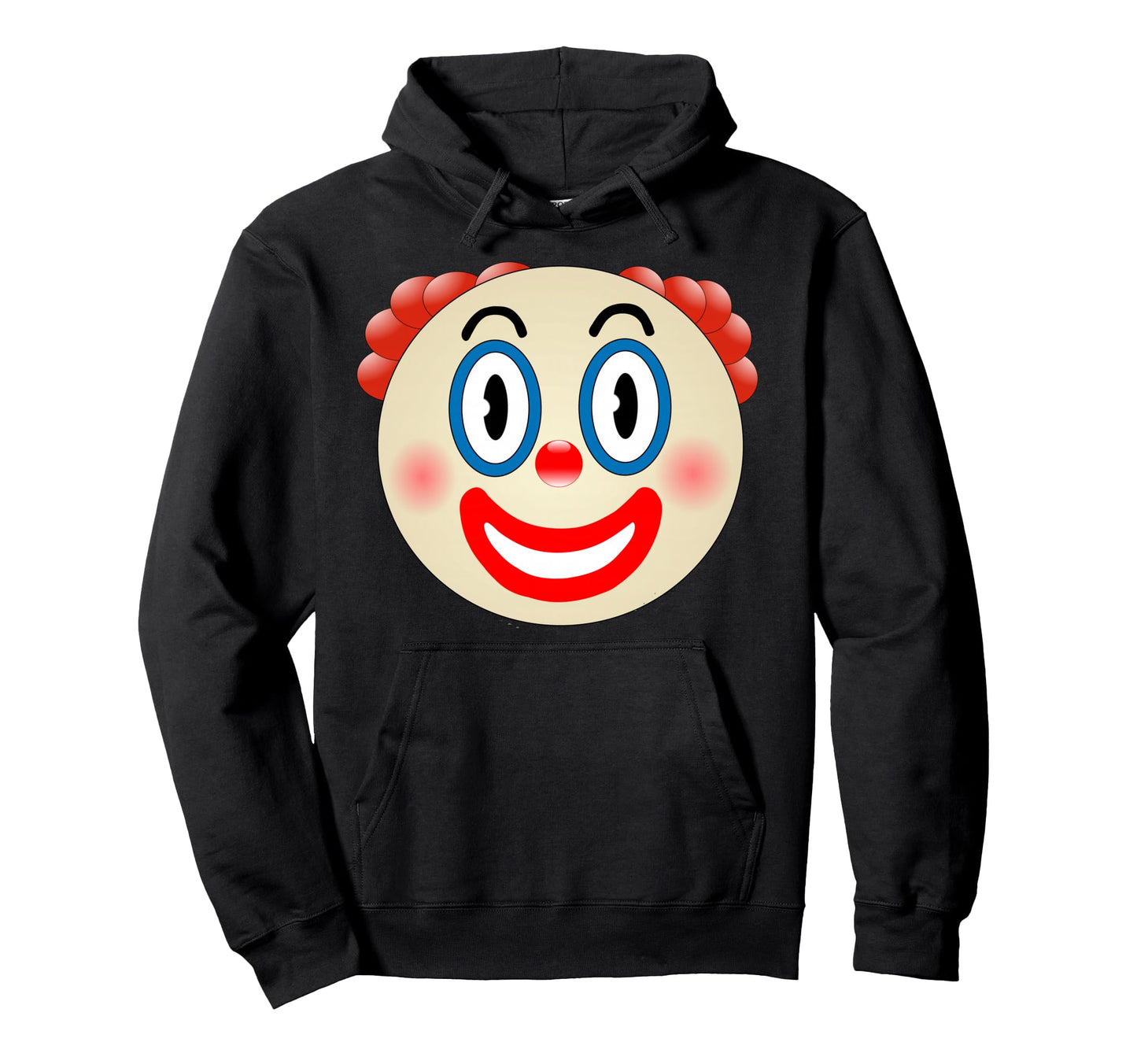 Funny Clown Face 2000S Grunge Aesthetic Hoodie - Novelty Apparel Men Women - T-Shirt, Sweatshirt, Hoodie