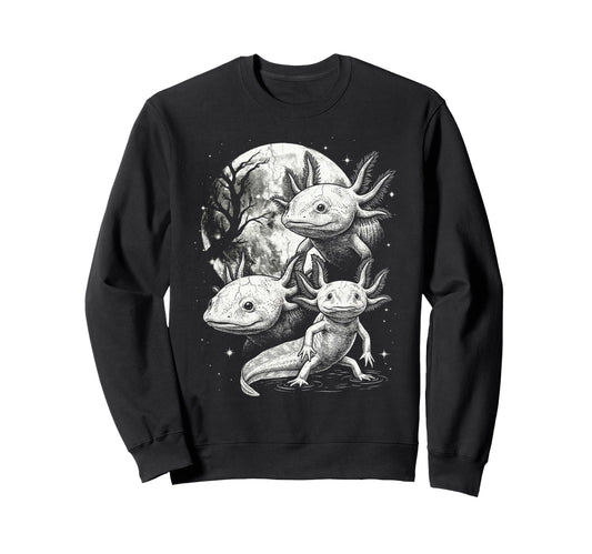 Axolotl 90S Aesthetic Y2K Axolotl Sweatshirt - Novelty Apparel Men Women - T-Shirt, Sweatshirt, Hoodie