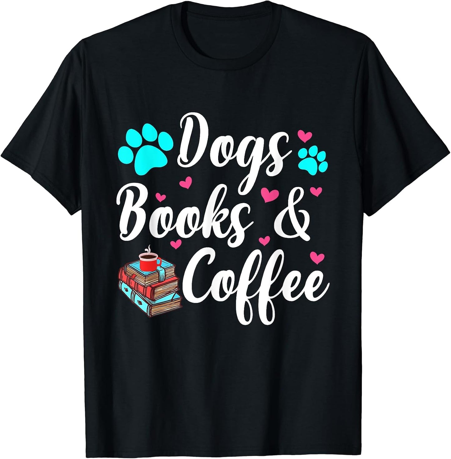 Funny Dog Books Coffee Costume - Adult & Kids T-Shirts, Sweatshirts & Hoodies apparel design preview 1