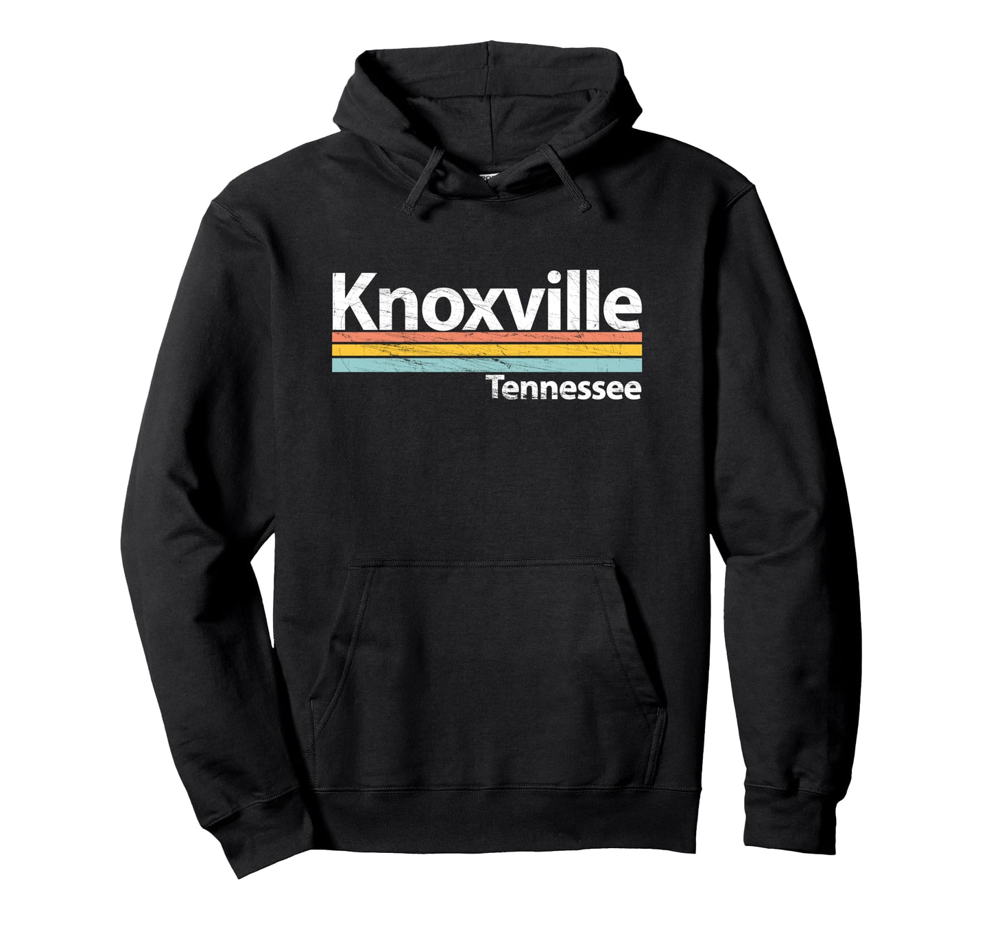 Knoxville Tennessee Worn Stripes Hoodie - Casual Everyday Wear Men Women - T-Shirt, Sweatshirt, Hoodie