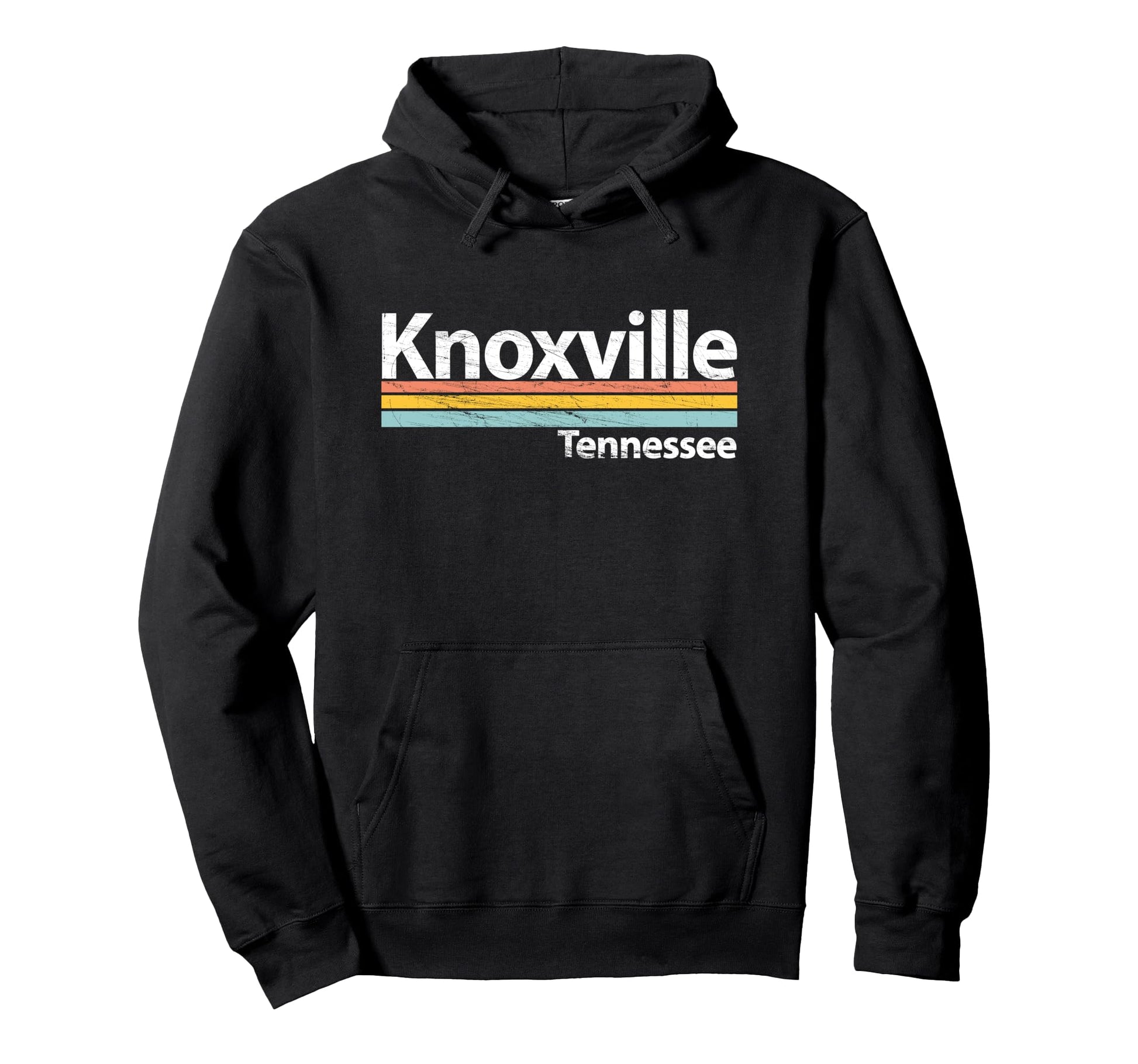 Knoxville Tennessee Worn Stripes Hoodie - Casual Everyday Wear Men Women - T-Shirt, Sweatshirt, Hoodie
