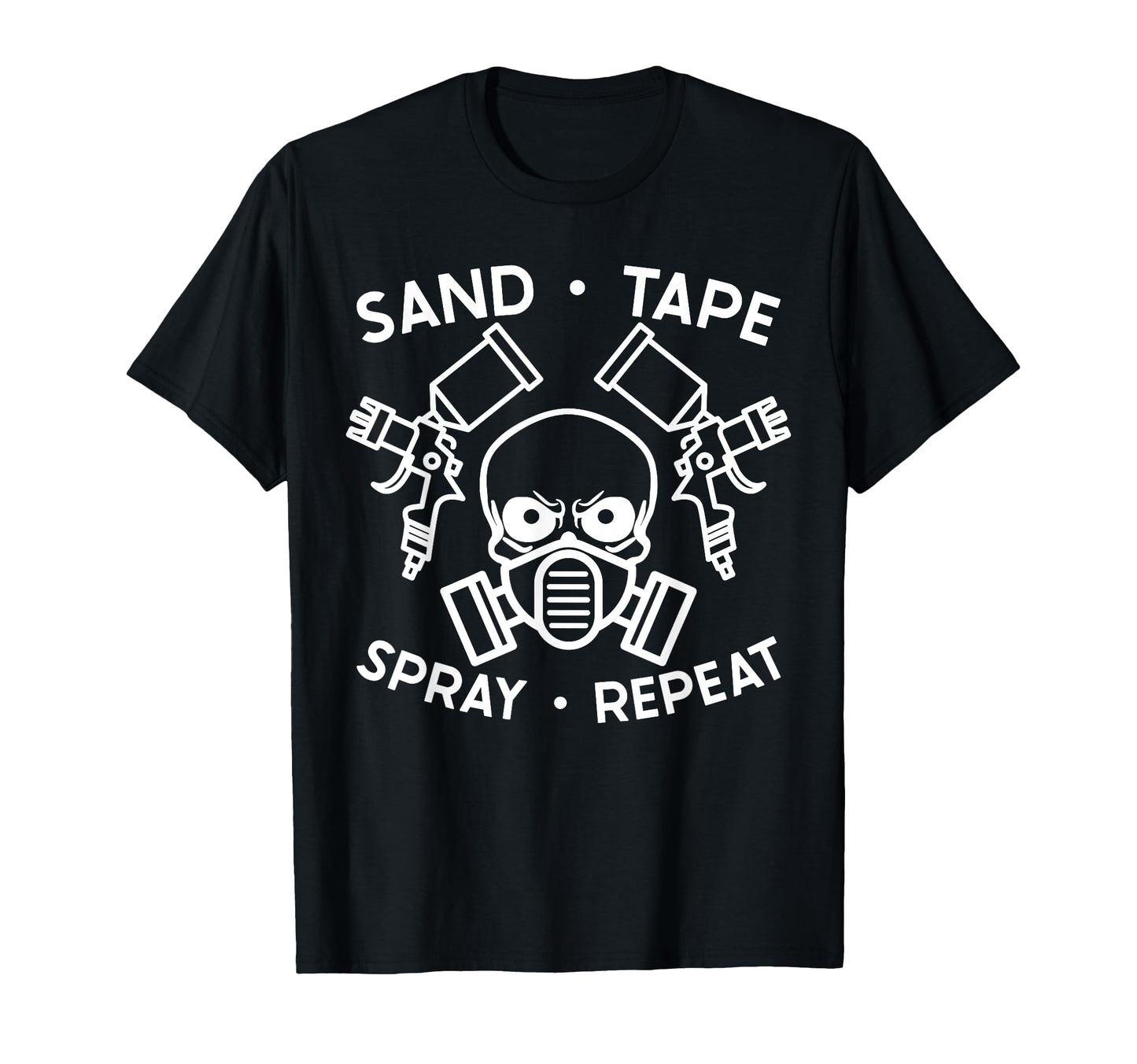 Sand Tape Spray Repeat Auto Body T-Shirt - Trendy Graphic Men Women - T-Shirt, Sweatshirt, Hoodie