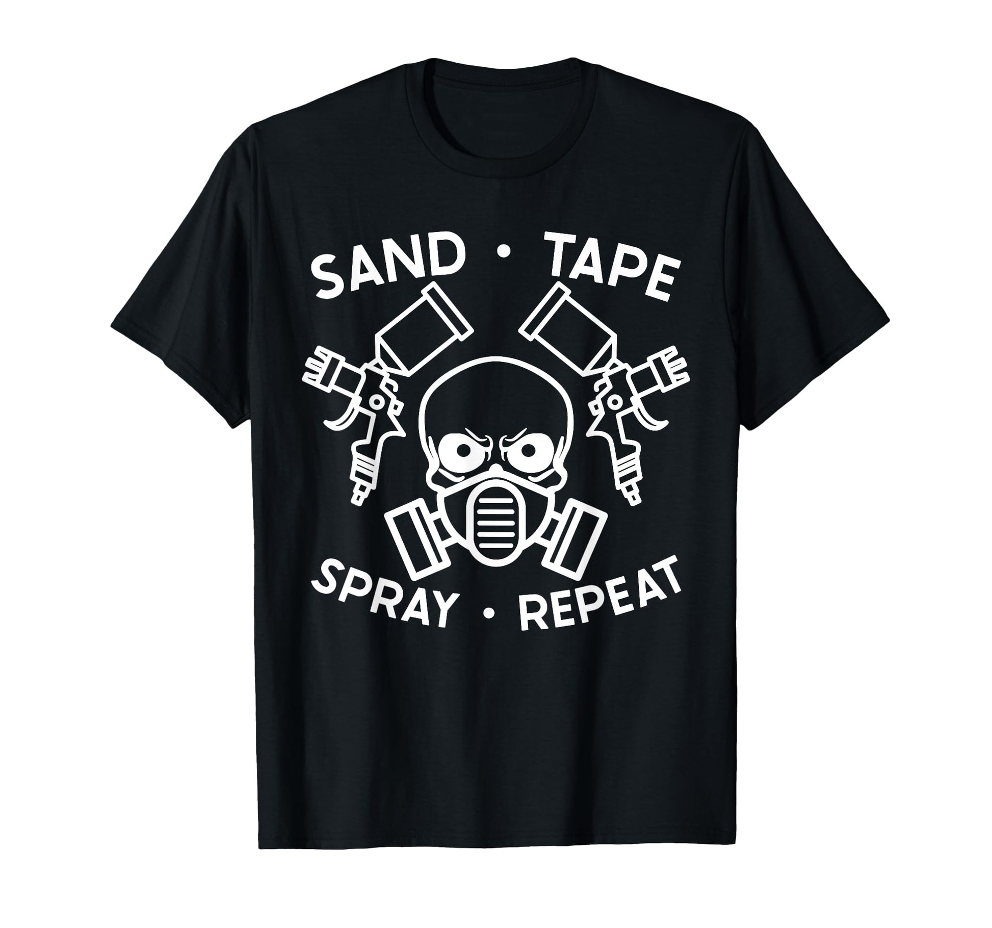 Sand Tape Spray Repeat Auto Body T-Shirt - Trendy Graphic Men Women - T-Shirt, Sweatshirt, Hoodie