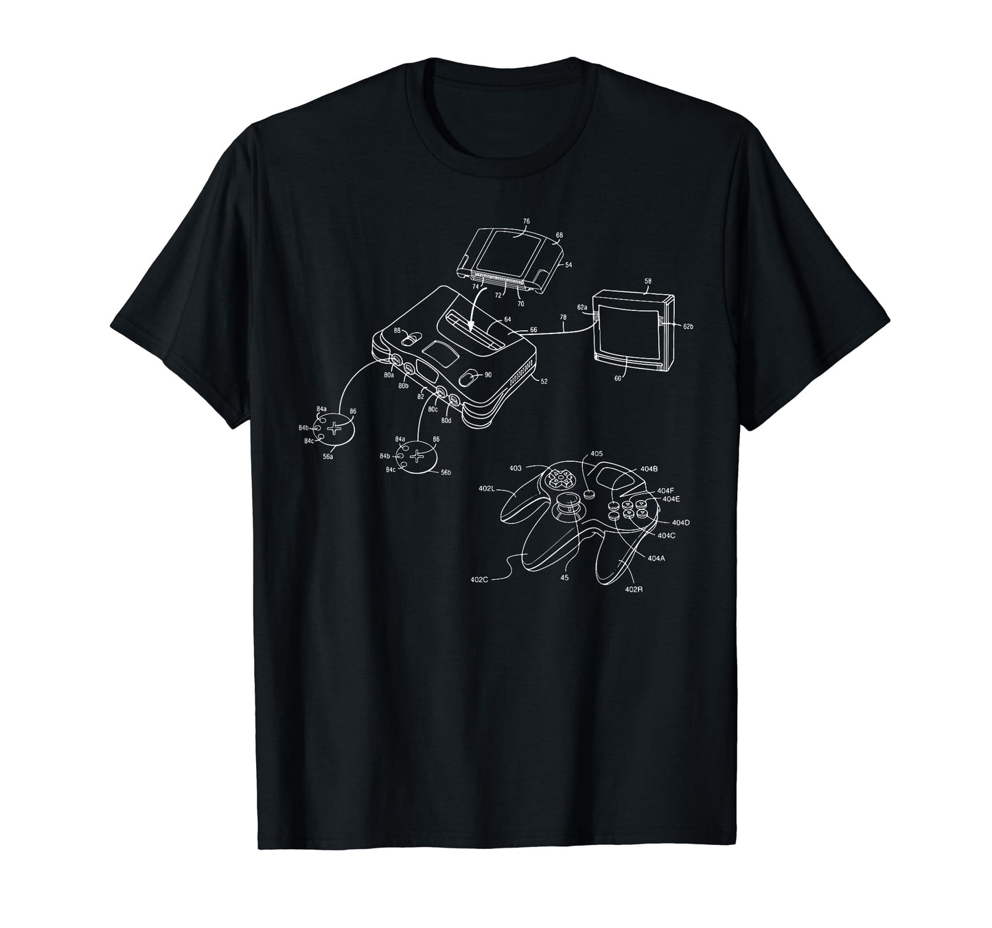Gaming Diagram Video Game Controller T-Shirt - Streetwear Style Men Women - T-Shirt, Sweatshirt, Hoodie