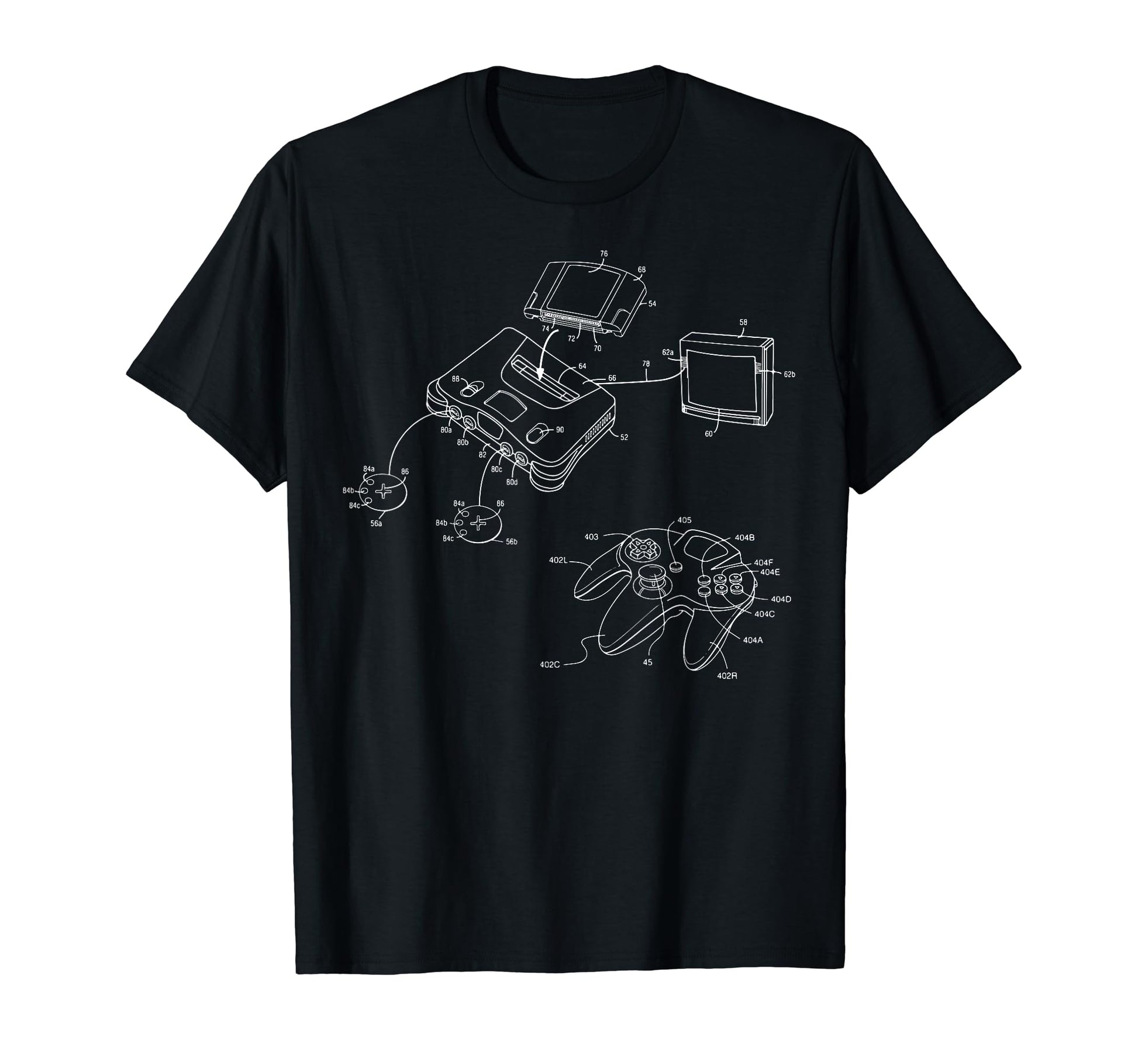 Gaming Diagram Video Game Controller T-Shirt - Streetwear Style Men Women - T-Shirt, Sweatshirt, Hoodie