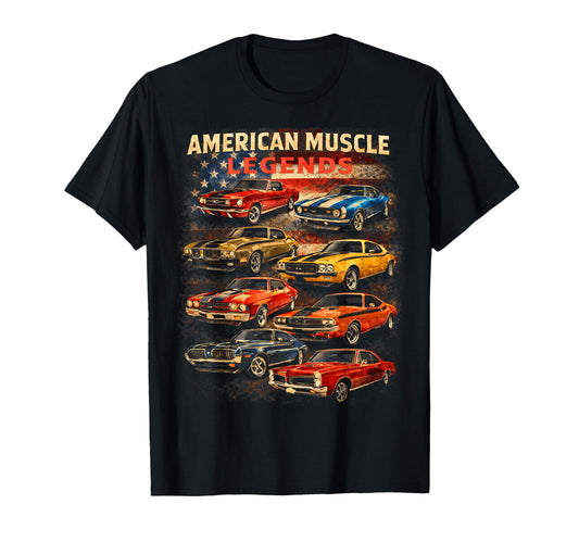 American Muscle Legends T-Shirt - Casual Everyday Wear for Adults - T-Shirt, Sweatshirt, Hoodie