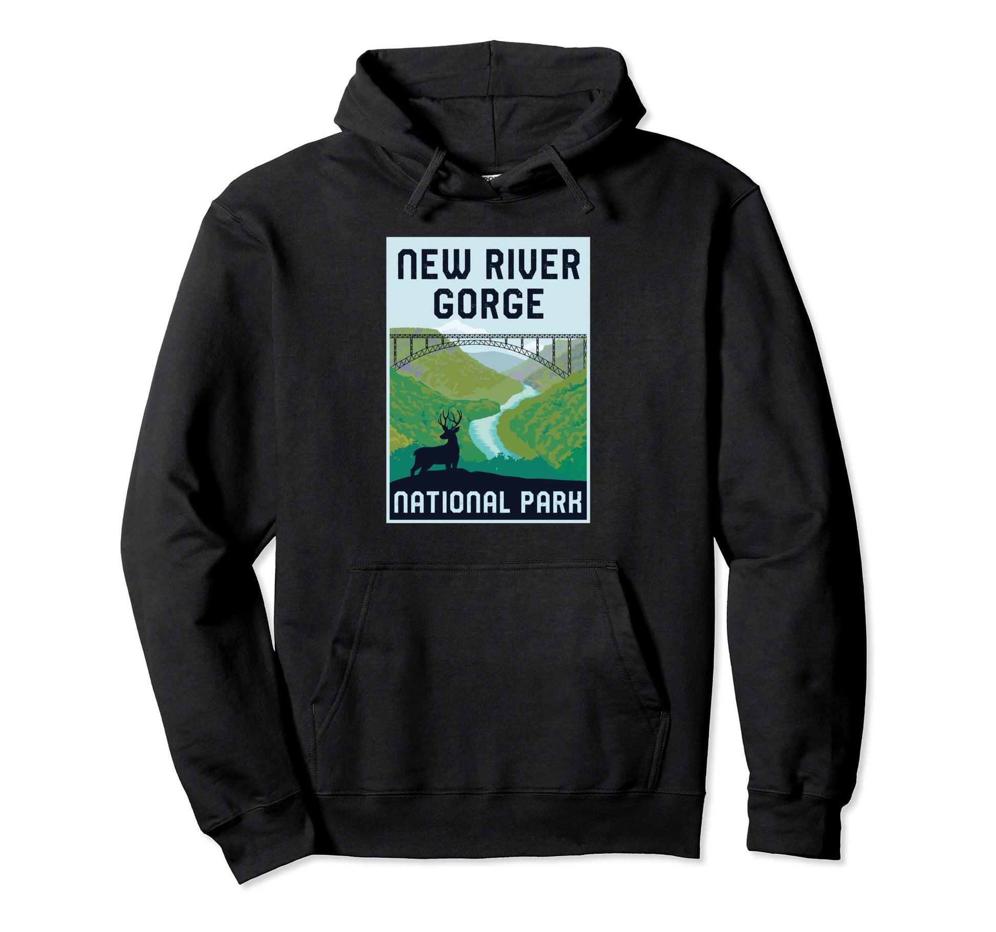 New River Gorge National Park West Hoodie - Aesthetic Graphic Men Women - T-Shirt, Sweatshirt, Hoodie