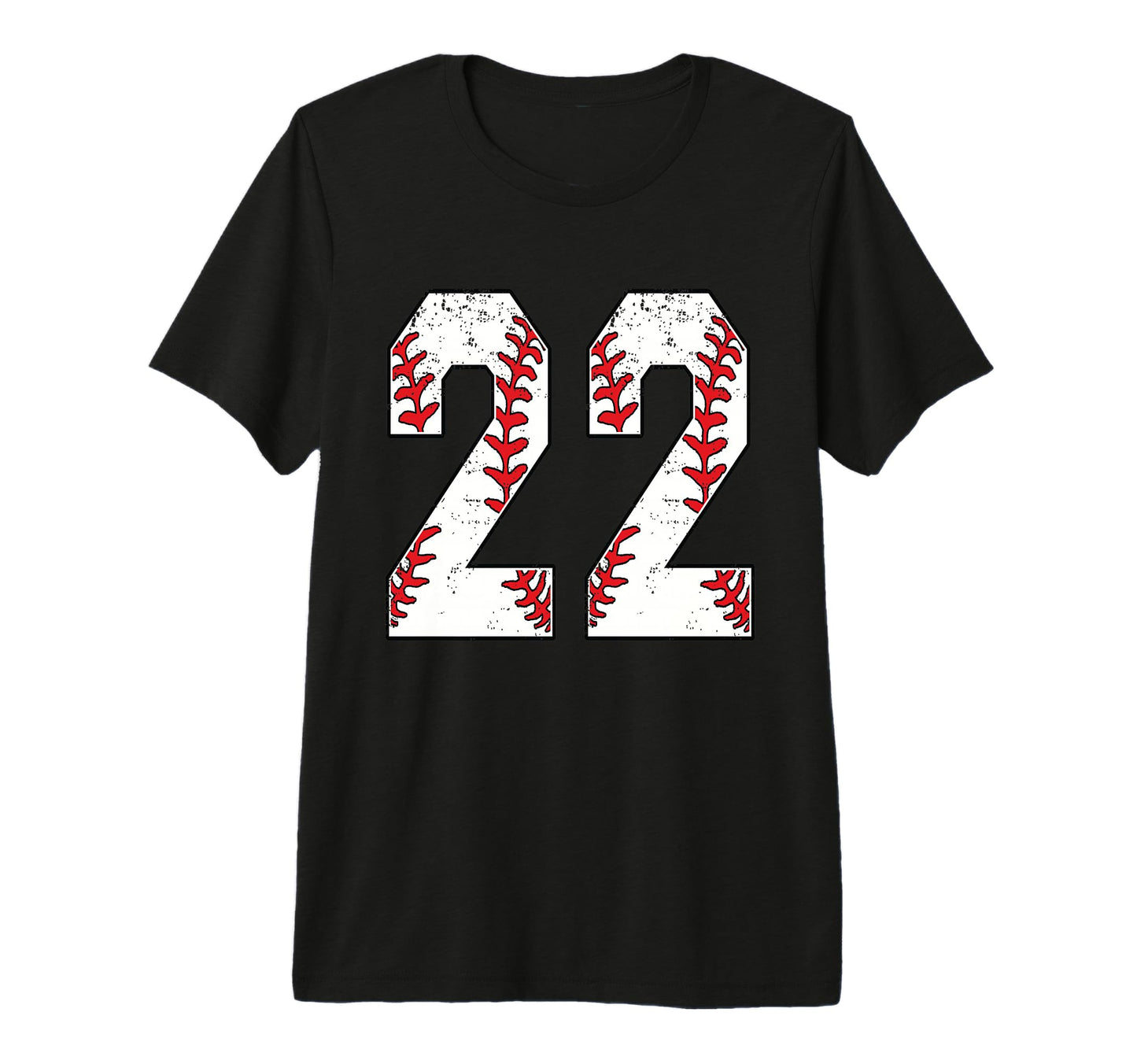 Number 22 Baseball 22 Jersey Number T-Shirt - Aesthetic Graphic for Adults - T-Shirt, Sweatshirt, Hoodie