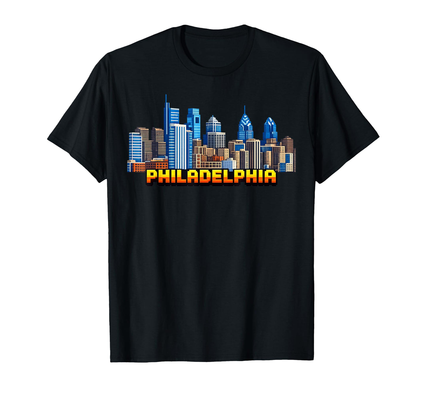 Philadelphia 8 Bit Video Arcade Gamer T-Shirt - Trendy Graphic Men Women - T-Shirt, Sweatshirt, Hoodie
