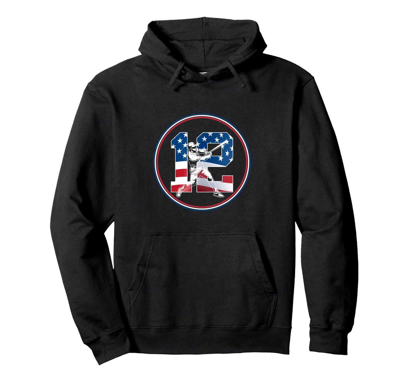 Number 12 Years Baseball 12Th Birthday Hoodie - Unique Graphic Unisex - T-Shirt, Sweatshirt, Hoodie