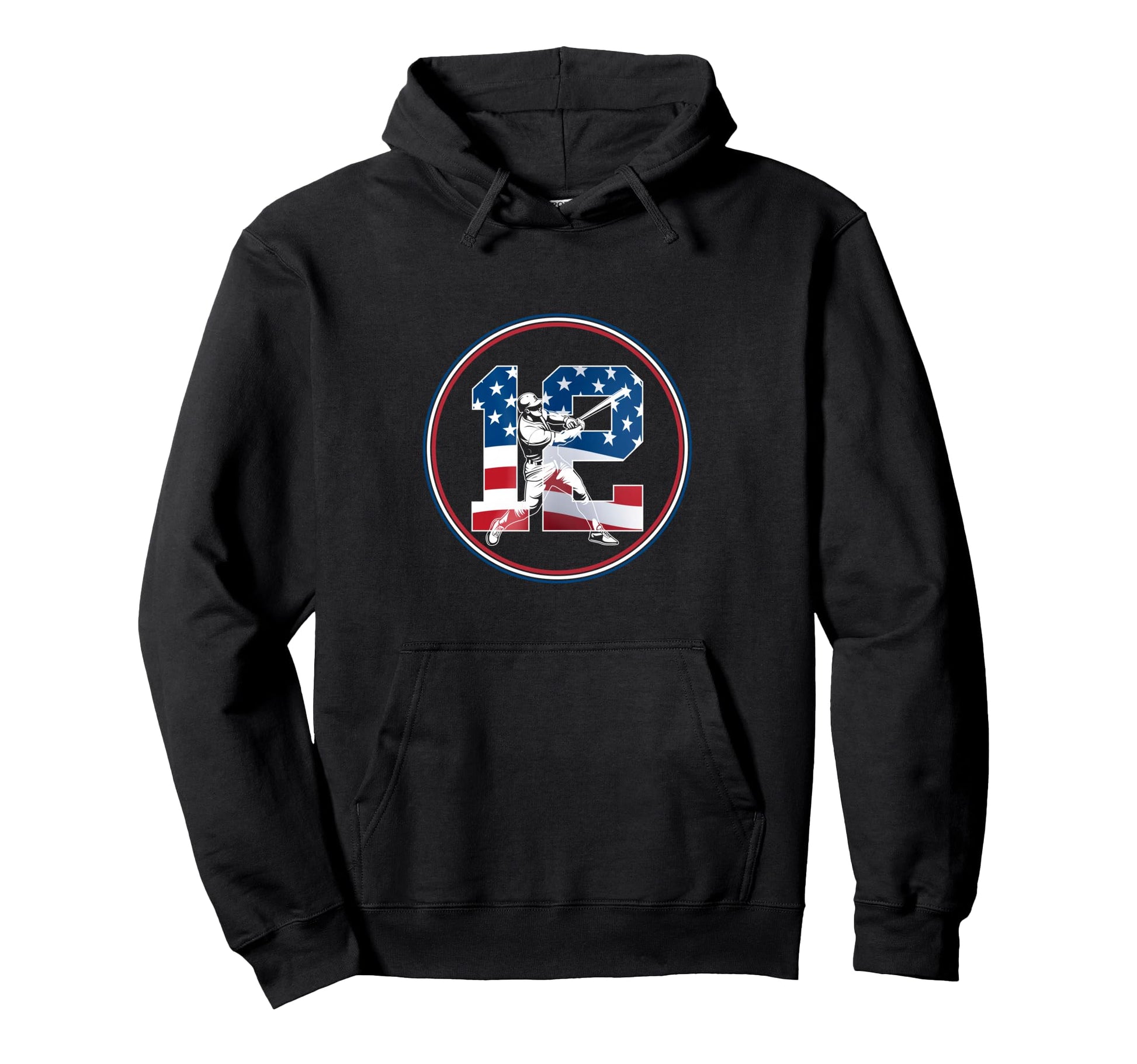 Number 12 Years Baseball 12Th Birthday Hoodie - Unique Graphic Unisex - T-Shirt, Sweatshirt, Hoodie