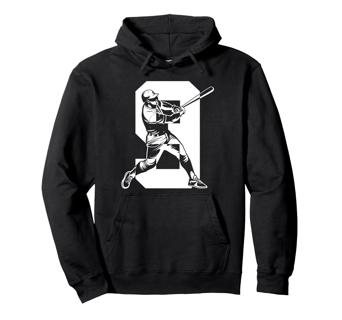 Number 9 Years Baseball 9Th Birthday Hoodie - Unique Graphic for Adults - T-Shirt, Sweatshirt, Hoodie