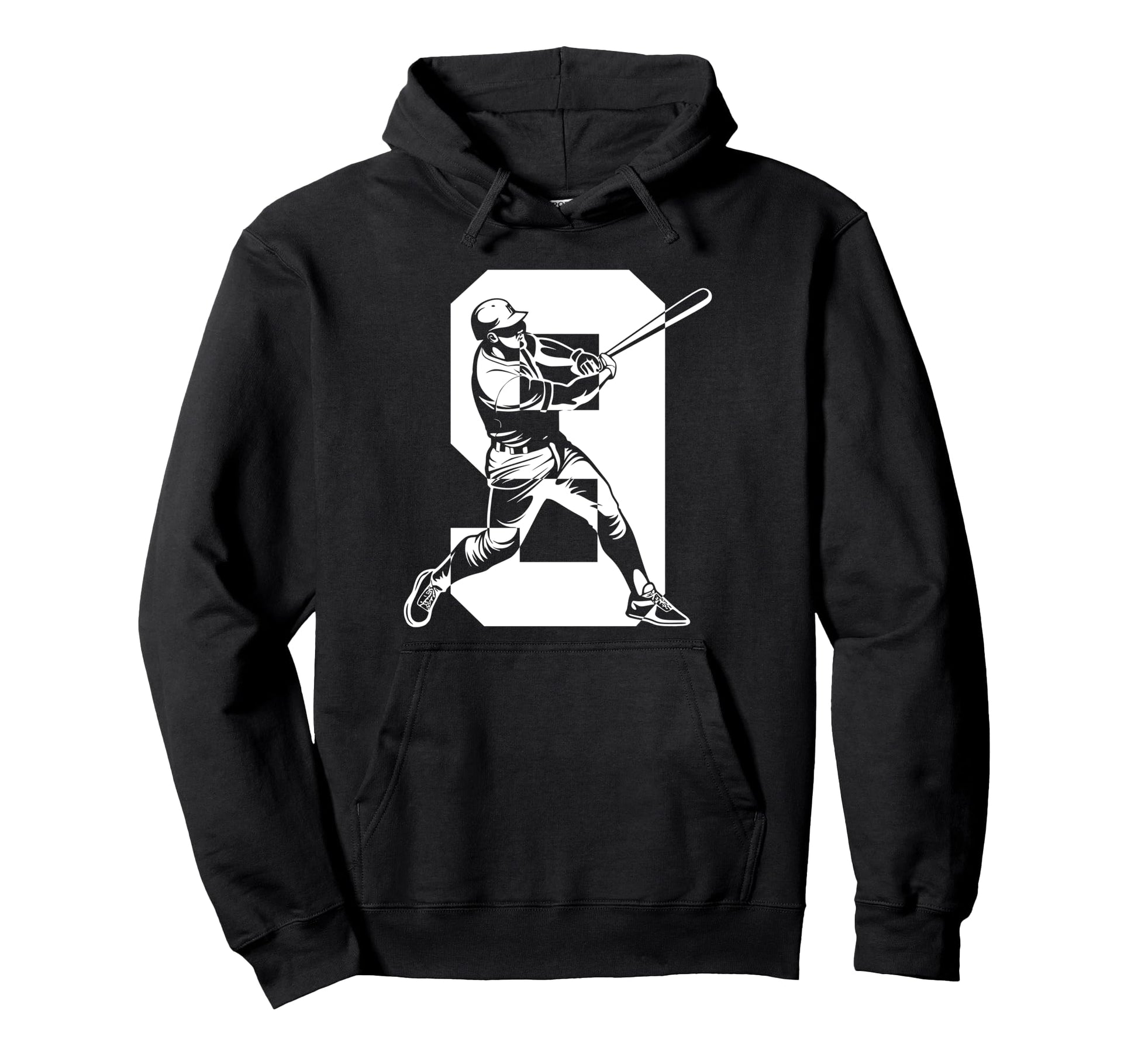 Number 9 Years Baseball 9Th Birthday Hoodie - Unique Graphic for Adults - T-Shirt, Sweatshirt, Hoodie