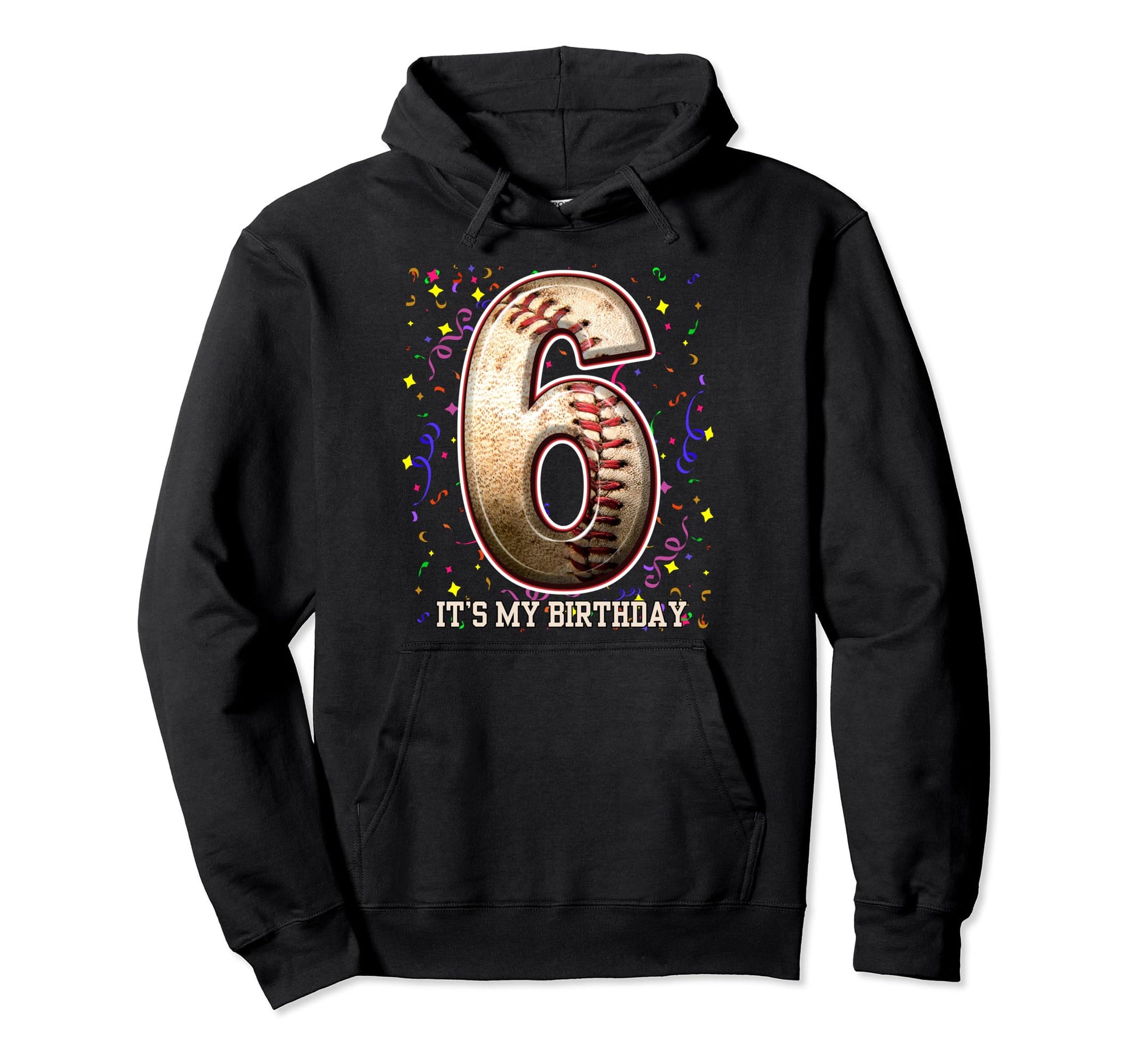 6 Years Old Baseball Play My 6Th Hoodie - Trendy Graphic for Adults - T-Shirt, Sweatshirt, Hoodie