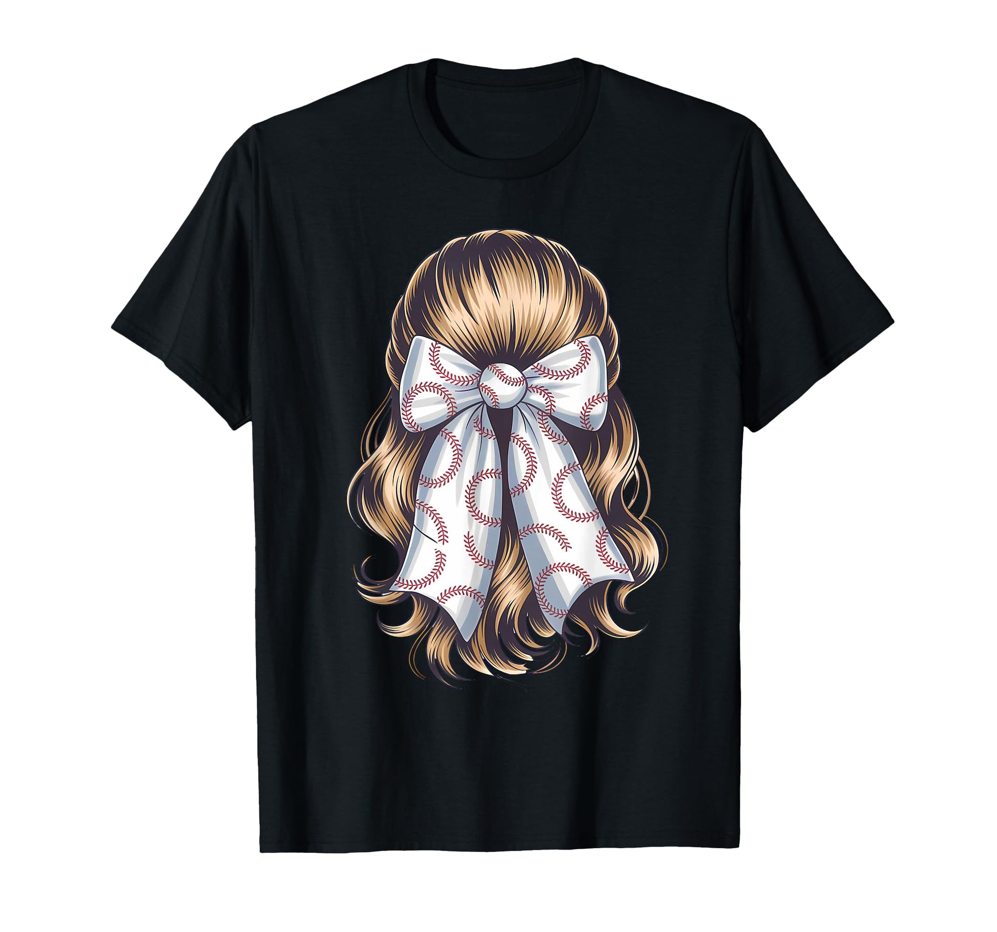 Baseball Coquette Bow Baseball Player T-Shirt - Unique Graphic Men Women - T-Shirt, Sweatshirt, Hoodie