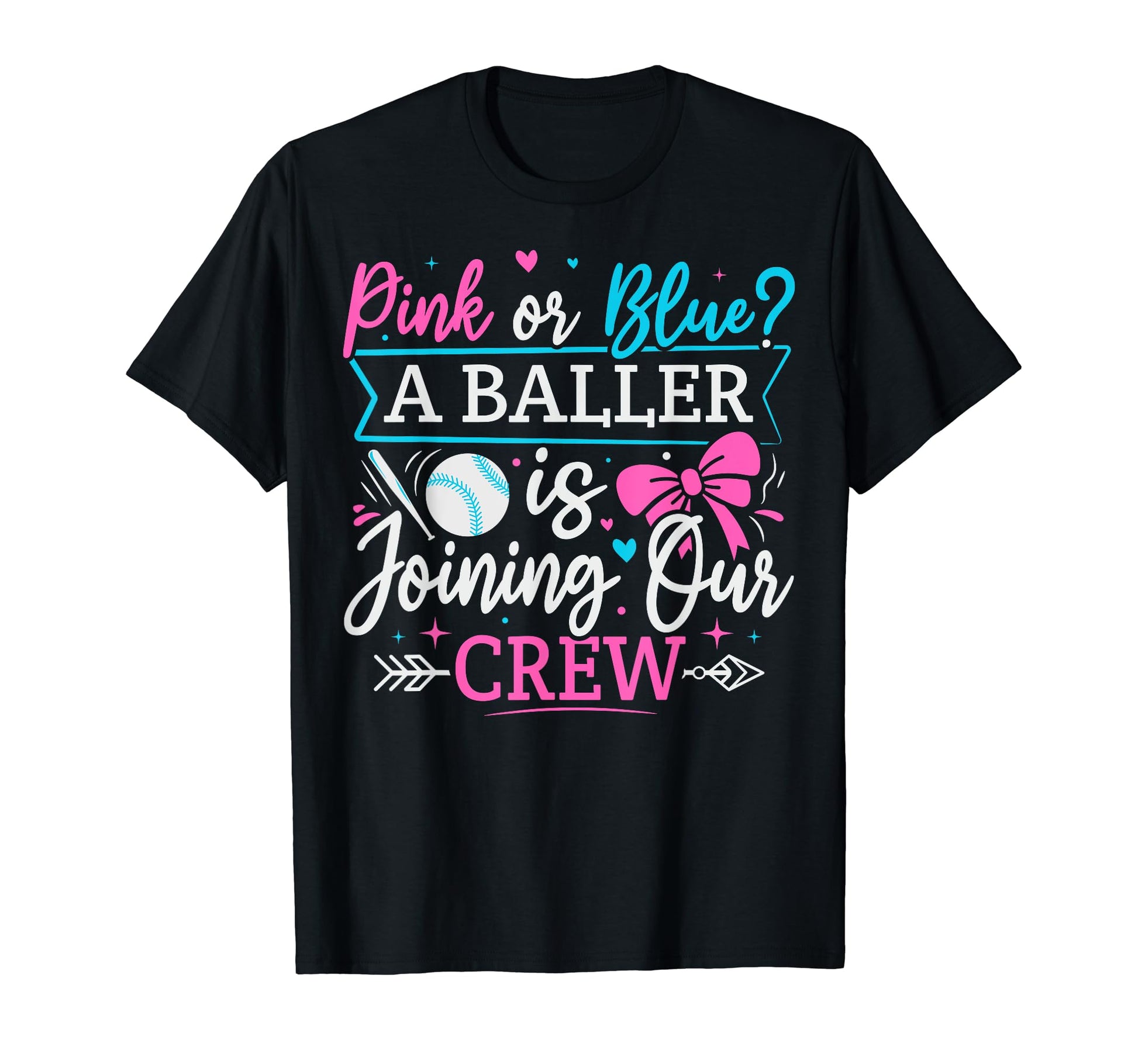 Gender Reveal Party Baseball T-Shirt - Fun Novelty Design Men Women - T-Shirt, Sweatshirt, Hoodie