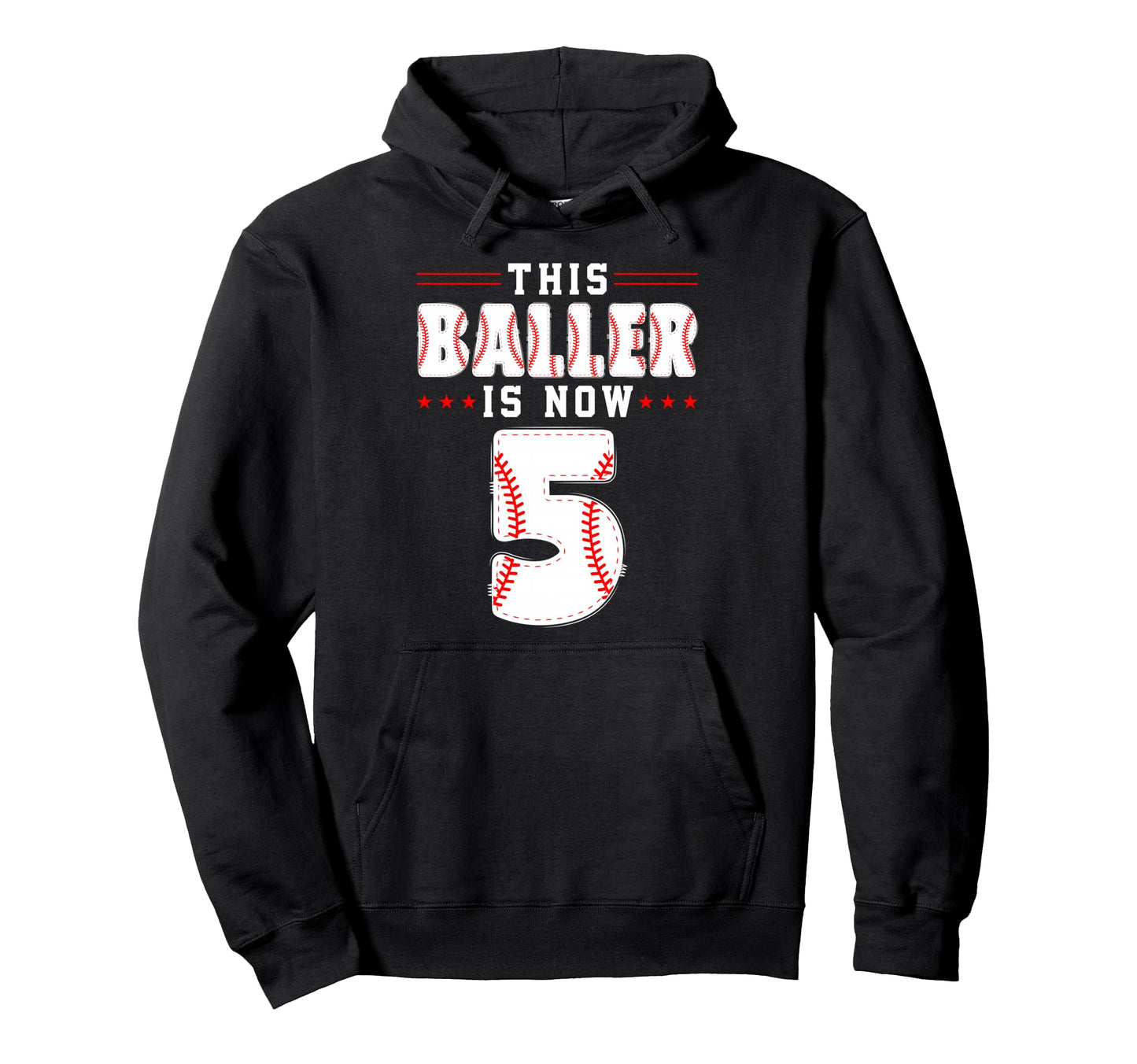5Th Birthday Baseball Lover This Hoodie - Custom Art Print Men Women - T-Shirt, Sweatshirt, Hoodie