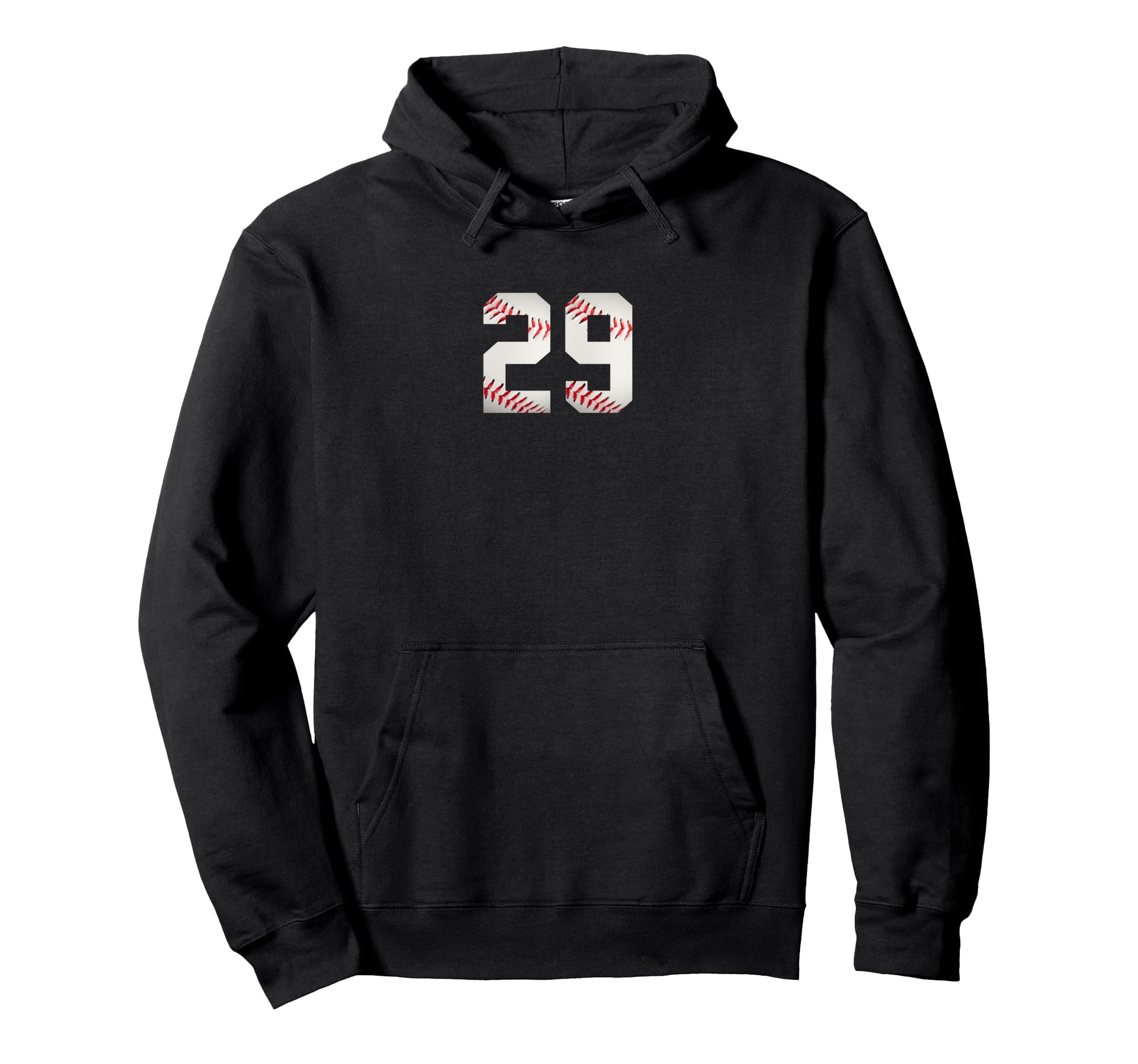 Number 29 Minimalist Birthday Baseball Hoodie - Fun Novelty Design Unisex - T-Shirt, Sweatshirt, Hoodie