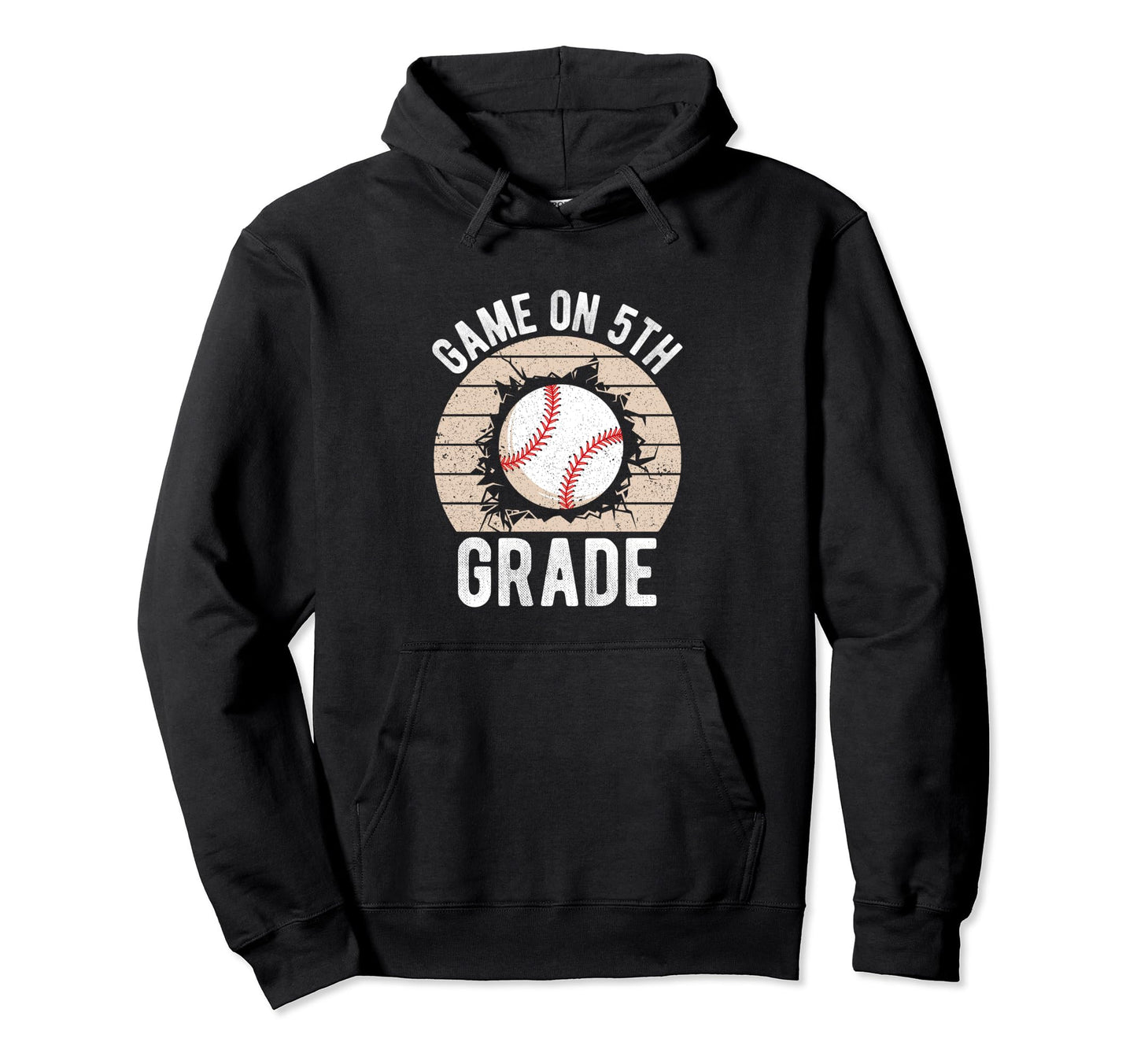 Game 5Th Grade Baseball School Student Hoodie - Trendy Graphic Unisex - T-Shirt, Sweatshirt, Hoodie