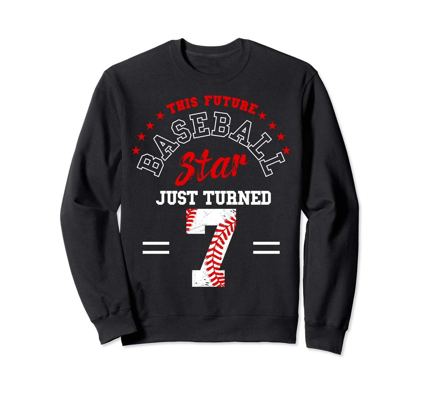 Future Baseball Star Just Turned Sweatshirt - Custom Art Print for Adults - T-Shirt, Sweatshirt, Hoodie
