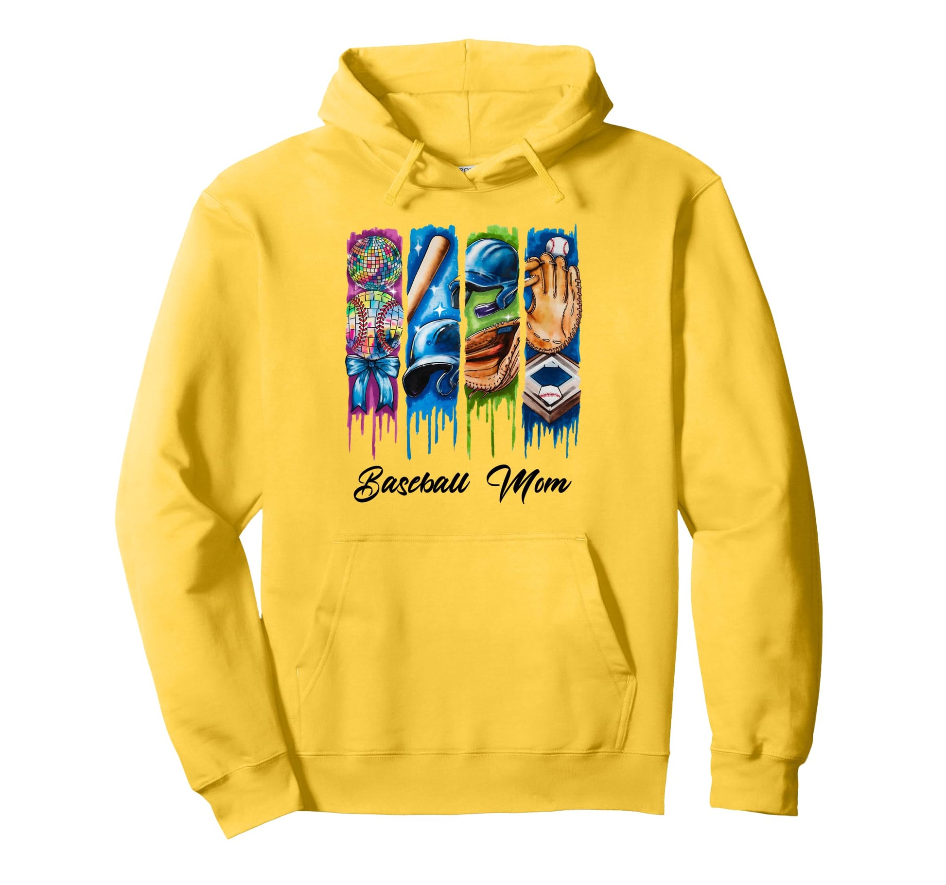 Baseball Coquette Bow Mothers Day Hoodie - Fun Novelty Design Men Women - T-Shirt, Sweatshirt, Hoodie