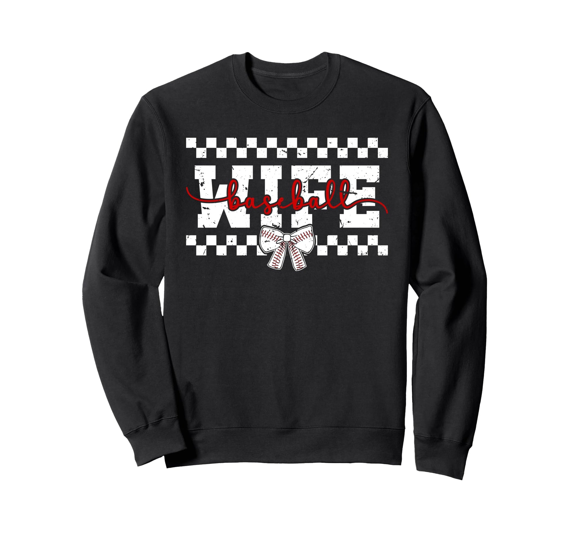Baseball Wife Coquette Wife Sweatshirt - Casual Everyday Wear Unisex - T-Shirt, Sweatshirt, Hoodie