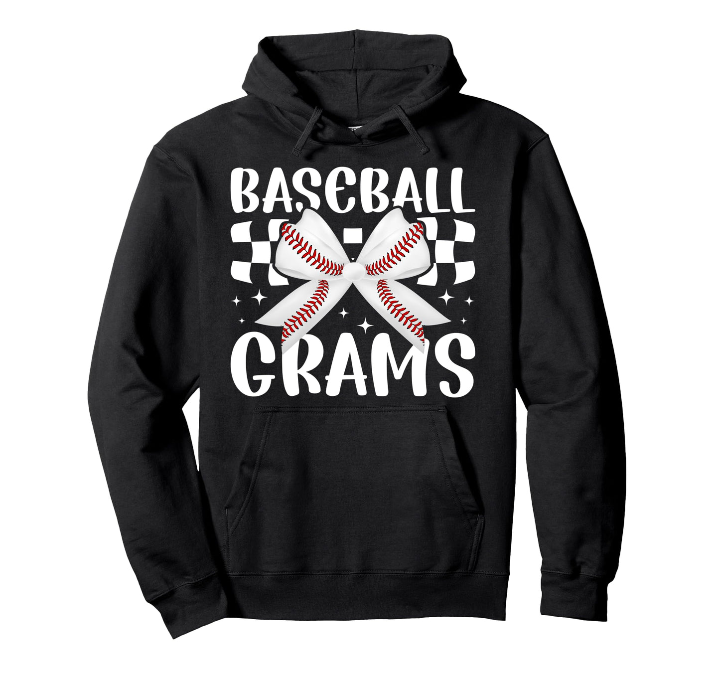 Baseball Grams Coquette Grams Hoodie - Minimalist Print for Adults - T-Shirt, Sweatshirt, Hoodie