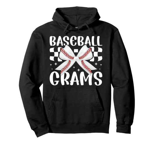 Baseball Grams Coquette Grams Hoodie - Minimalist Print for Adults - T-Shirt, Sweatshirt, Hoodie