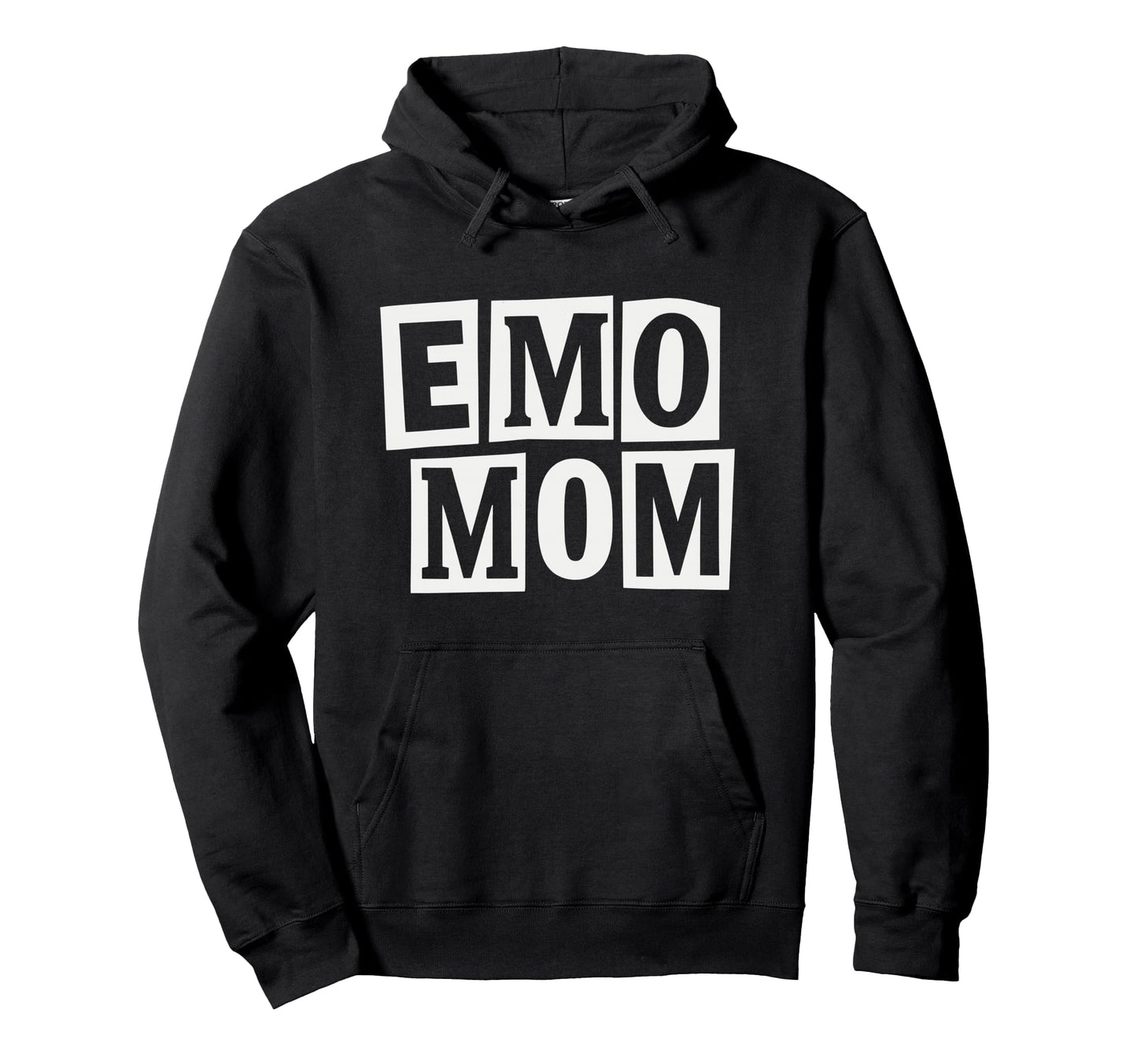 Emo Mom Minimal Block Typography Hoodie - Custom Art Print Men Women - T-Shirt, Sweatshirt, Hoodie