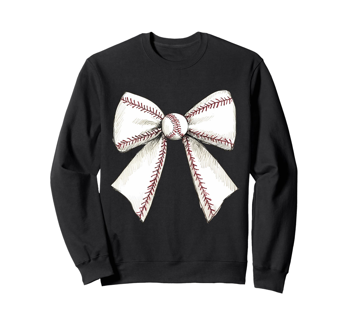 Baseball Coquette Bow Baseball Sweatshirt - Streetwear Style for Adults - T-Shirt, Sweatshirt, Hoodie