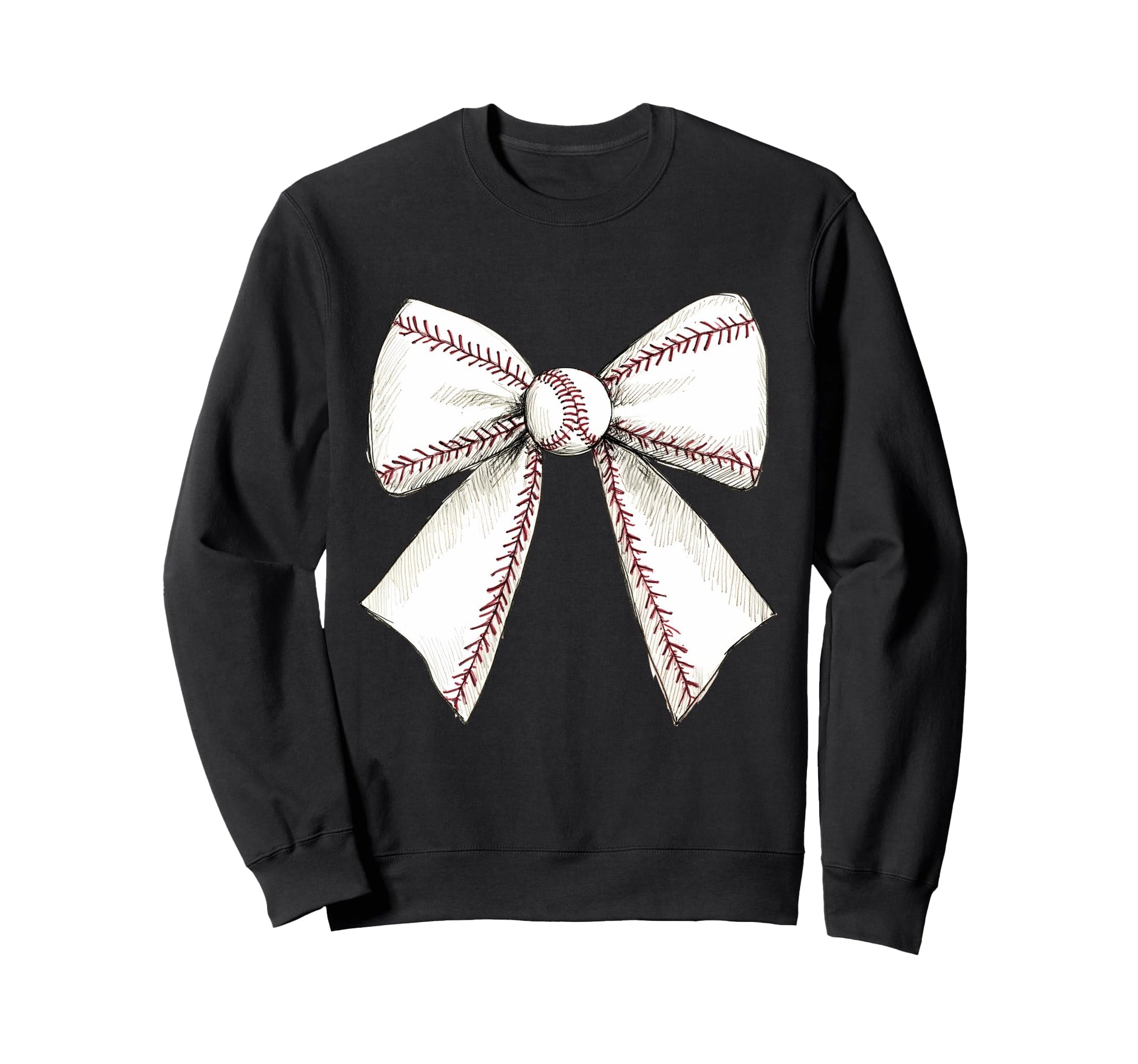 Baseball Coquette Bow Baseball Sweatshirt - Streetwear Style for Adults - T-Shirt, Sweatshirt, Hoodie