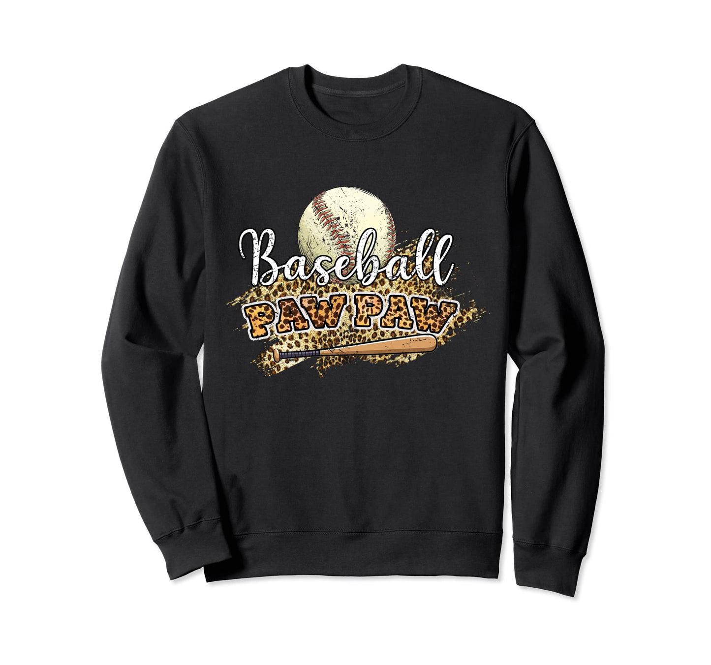 Baseball Paw Paw Leopard Love Baseball Sweatshirt - Streetwear Style Unisex - T-Shirt, Sweatshirt, Hoodie