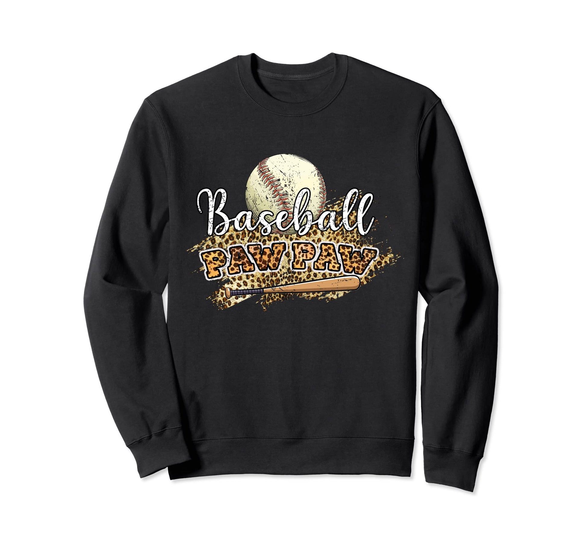 Baseball Paw Paw Leopard Love Baseball Sweatshirt - Streetwear Style Unisex - T-Shirt, Sweatshirt, Hoodie