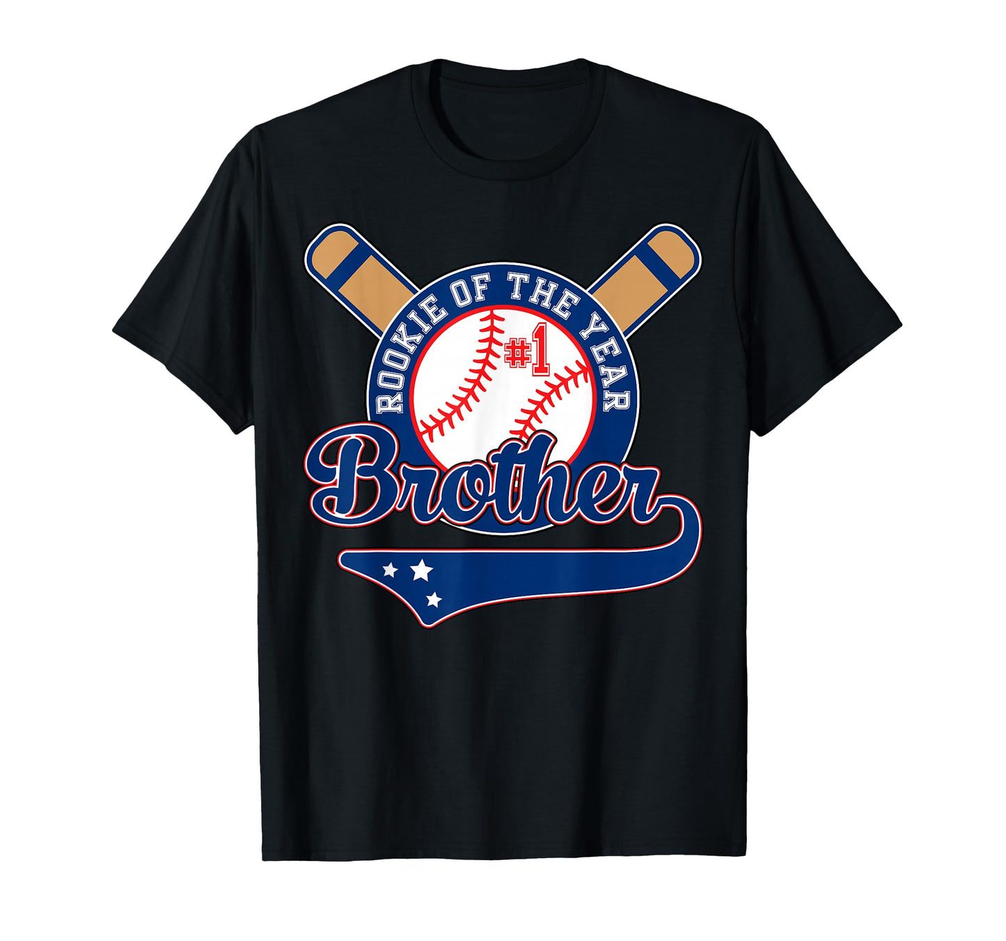 Brother Rookie 1St Birthday Baseball T-Shirt - Trendy Graphic for Adults - T-Shirt, Sweatshirt, Hoodie