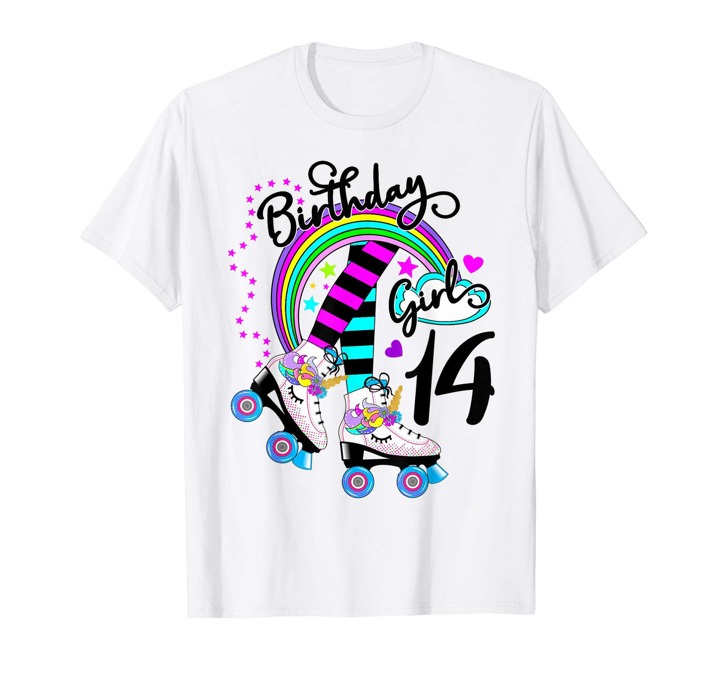 14Th Unicorn Roller Skate T-Shirt - Casual Everyday Wear for Adults - T-Shirt, Sweatshirt, Hoodie