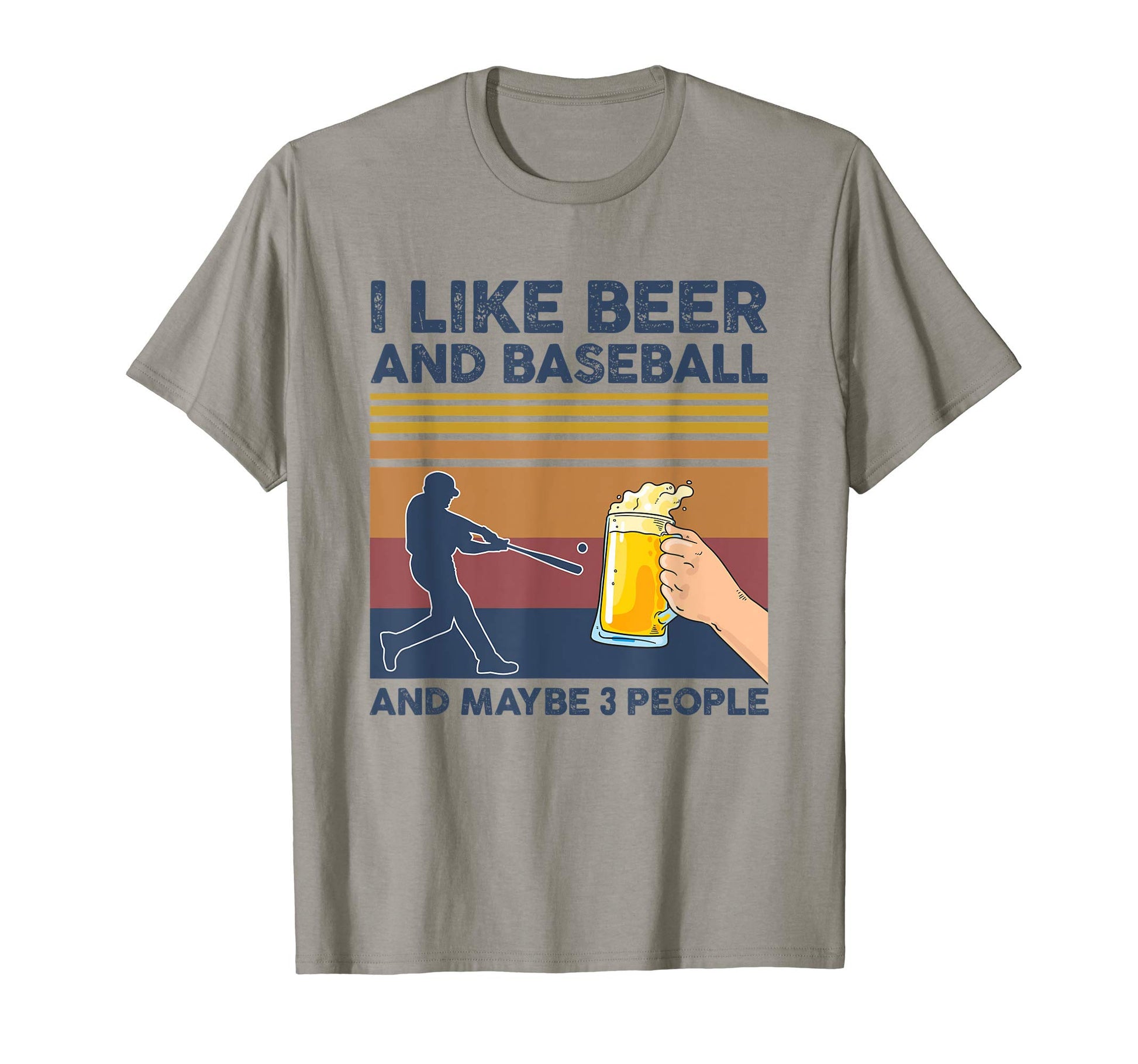 I Like Beer And Baseball And Maybe 3 T-Shirt - Graphic Print Men Women - T-Shirt, Sweatshirt, Hoodie