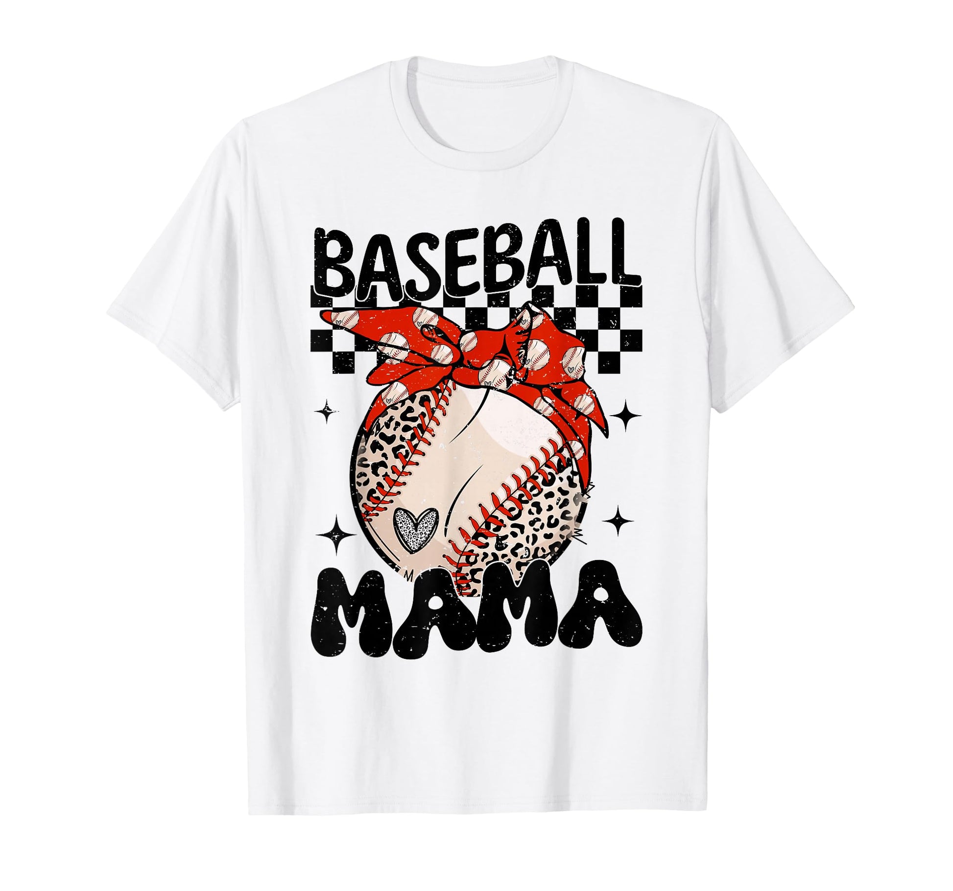 Baseball Mama Leopard Baseball Mom T-Shirt - Streetwear Style Unisex - T-Shirt, Sweatshirt, Hoodie