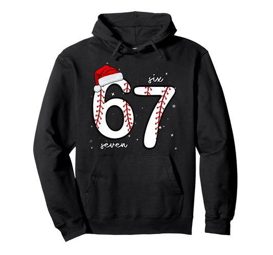 67 Meme Six Seven Baseball Baseball Hoodie - Fun Novelty Design Unisex - T-Shirt, Sweatshirt, Hoodie