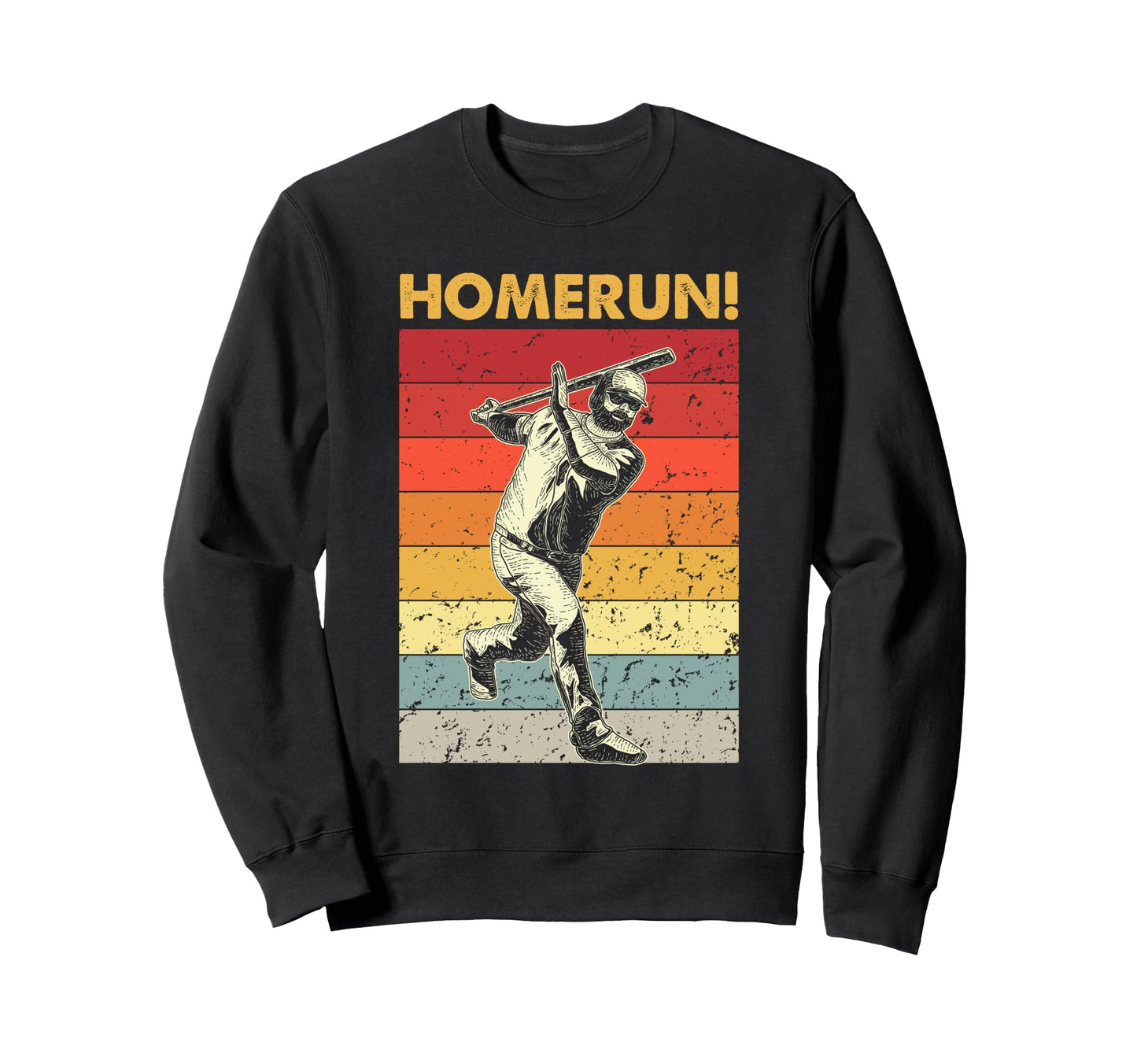 Funny Baseball Home Run Sweatshirt - Fun Novelty Design for Adults - T-Shirt, Sweatshirt, Hoodie