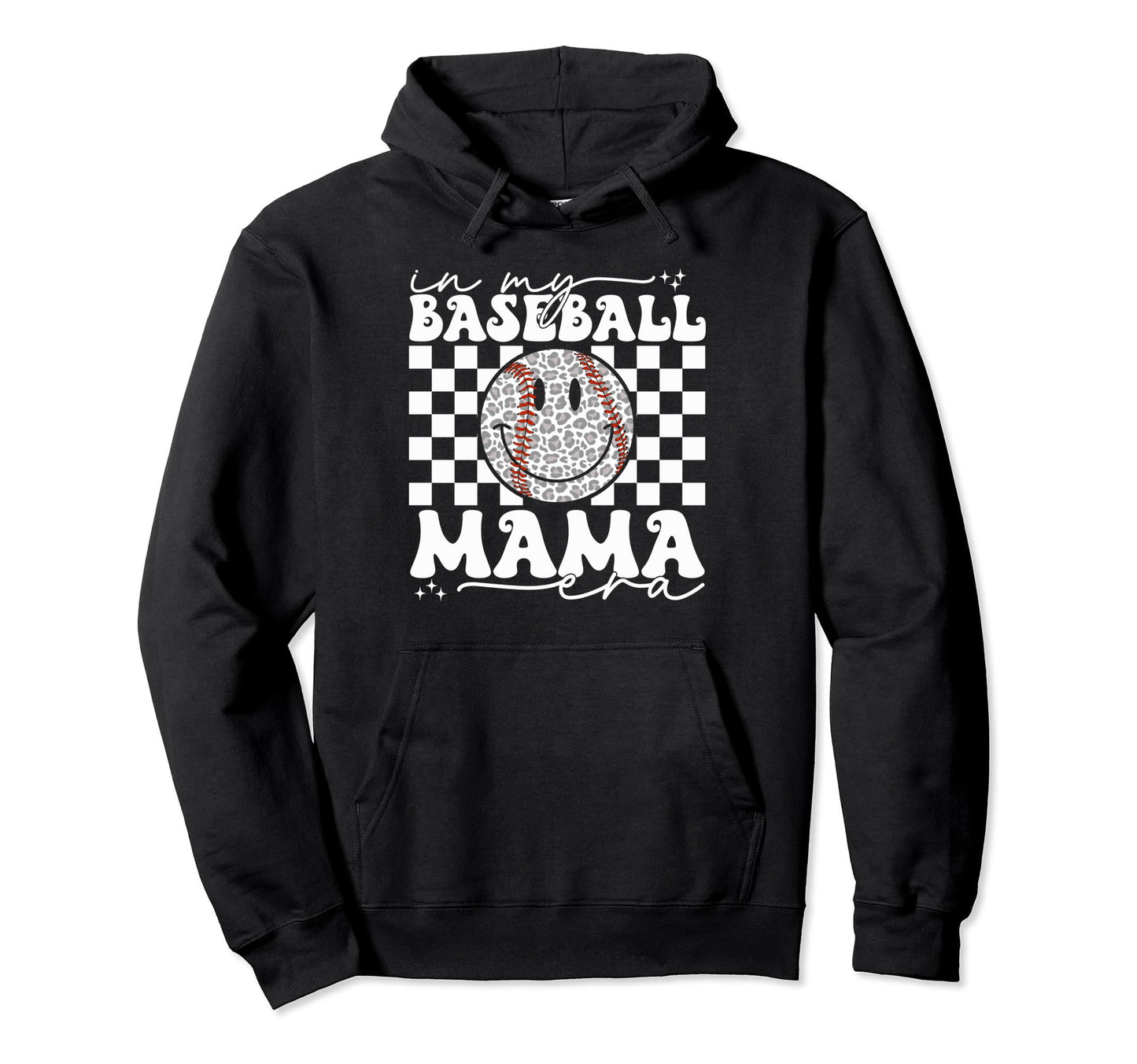 My Baseball Mom Mama Era Leopard Mom Hoodie - Unique Graphic Men Women - T-Shirt, Sweatshirt, Hoodie