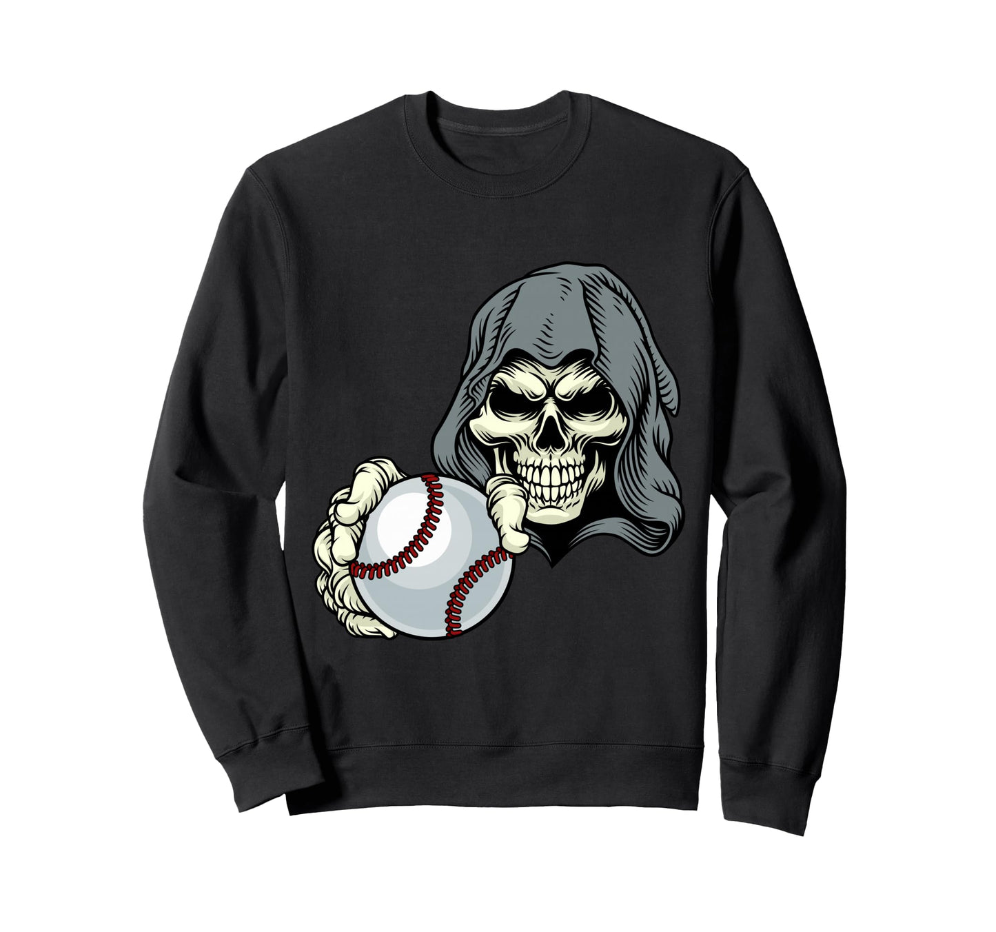 Grim Reaper Death Skeleton Skull Sweatshirt - Casual Everyday Wear Unisex - T-Shirt, Sweatshirt, Hoodie