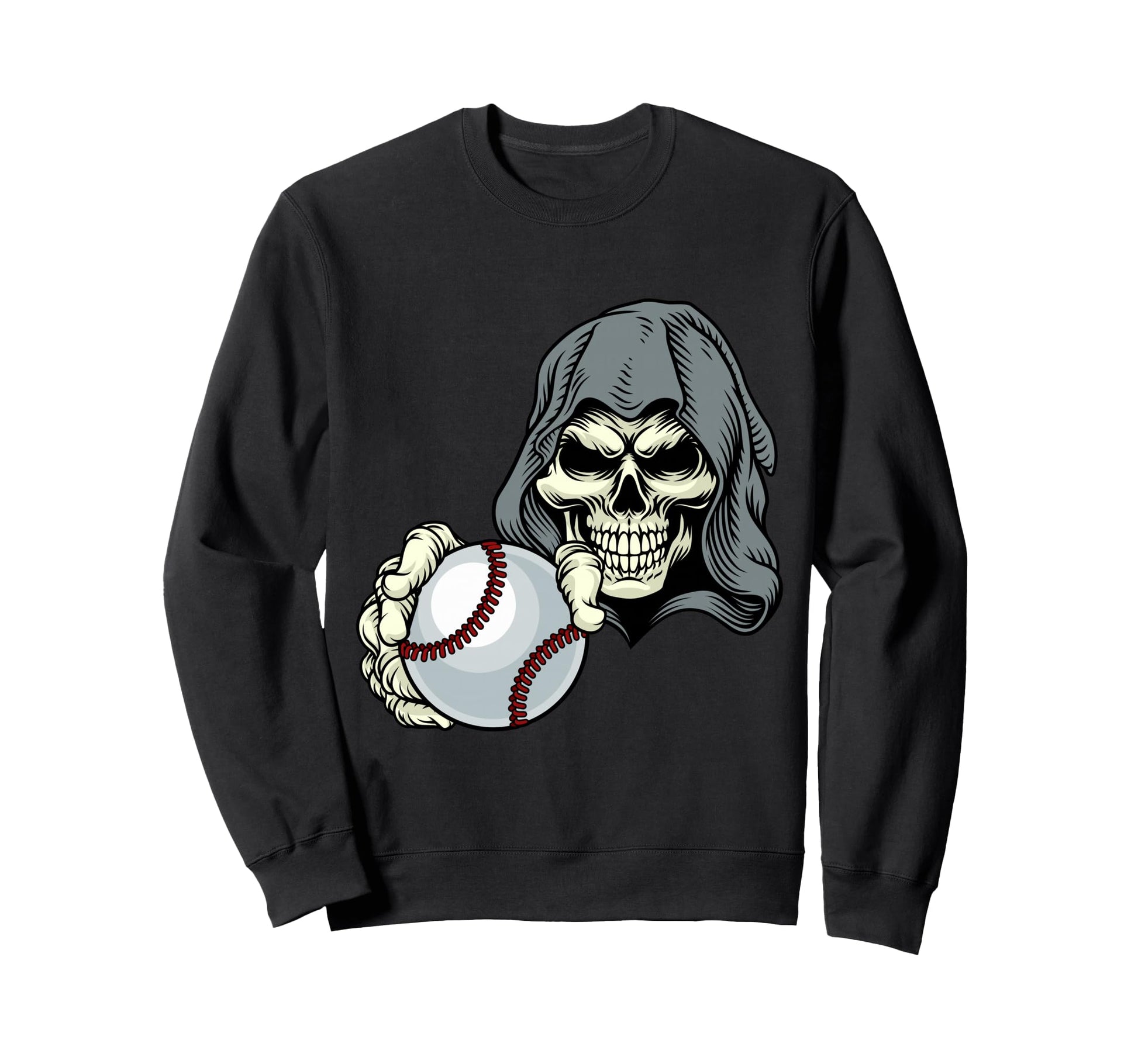 Grim Reaper Death Skeleton Skull Sweatshirt - Casual Everyday Wear Unisex - T-Shirt, Sweatshirt, Hoodie
