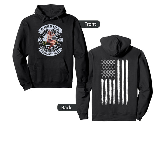 American Bomber Pinup Hoodie - Novelty Apparel Men Women - T-Shirt, Sweatshirt, Hoodie