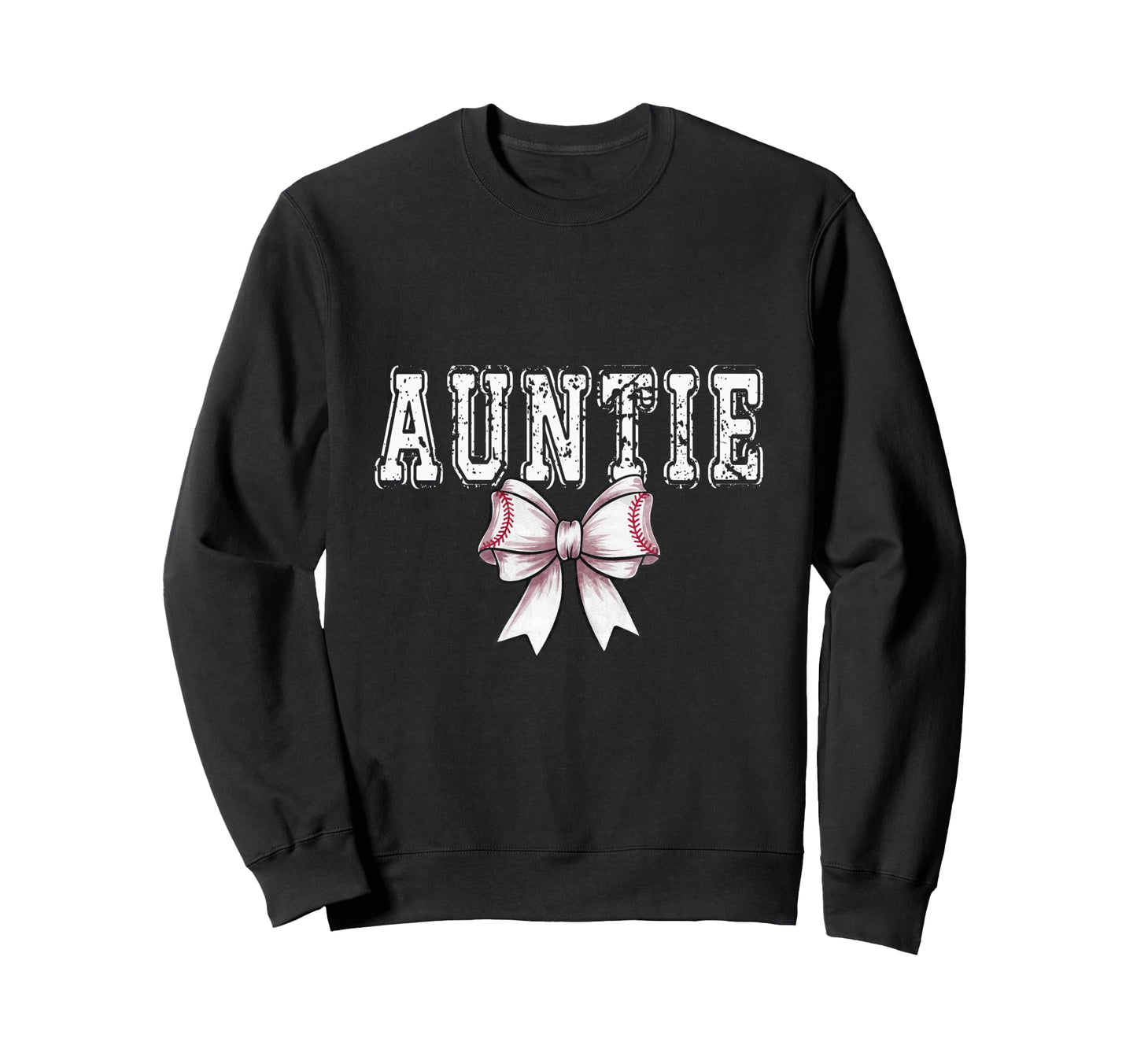 Coquette Baseball Auntie Spirit Sweatshirt - Custom Art Print Unisex - T-Shirt, Sweatshirt, Hoodie