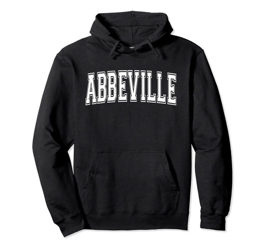 Abbeville La Louisiana Usa Sports Varsity Hoodie - Minimalist Print Unisex - T-Shirt, Sweatshirt, Hoodie