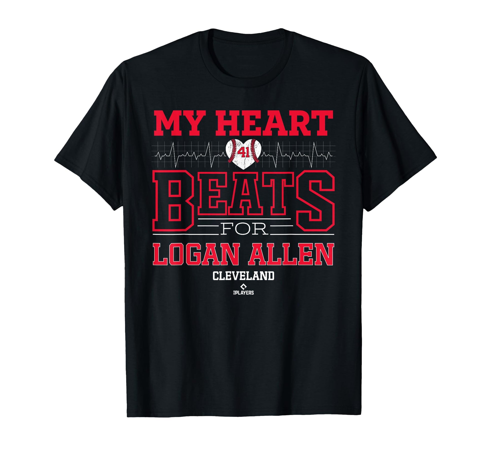 My Heart Beats Logan Allen Cleveland T-Shirt - Graphic Print Unisex - T-Shirt, Sweatshirt, Hoodie